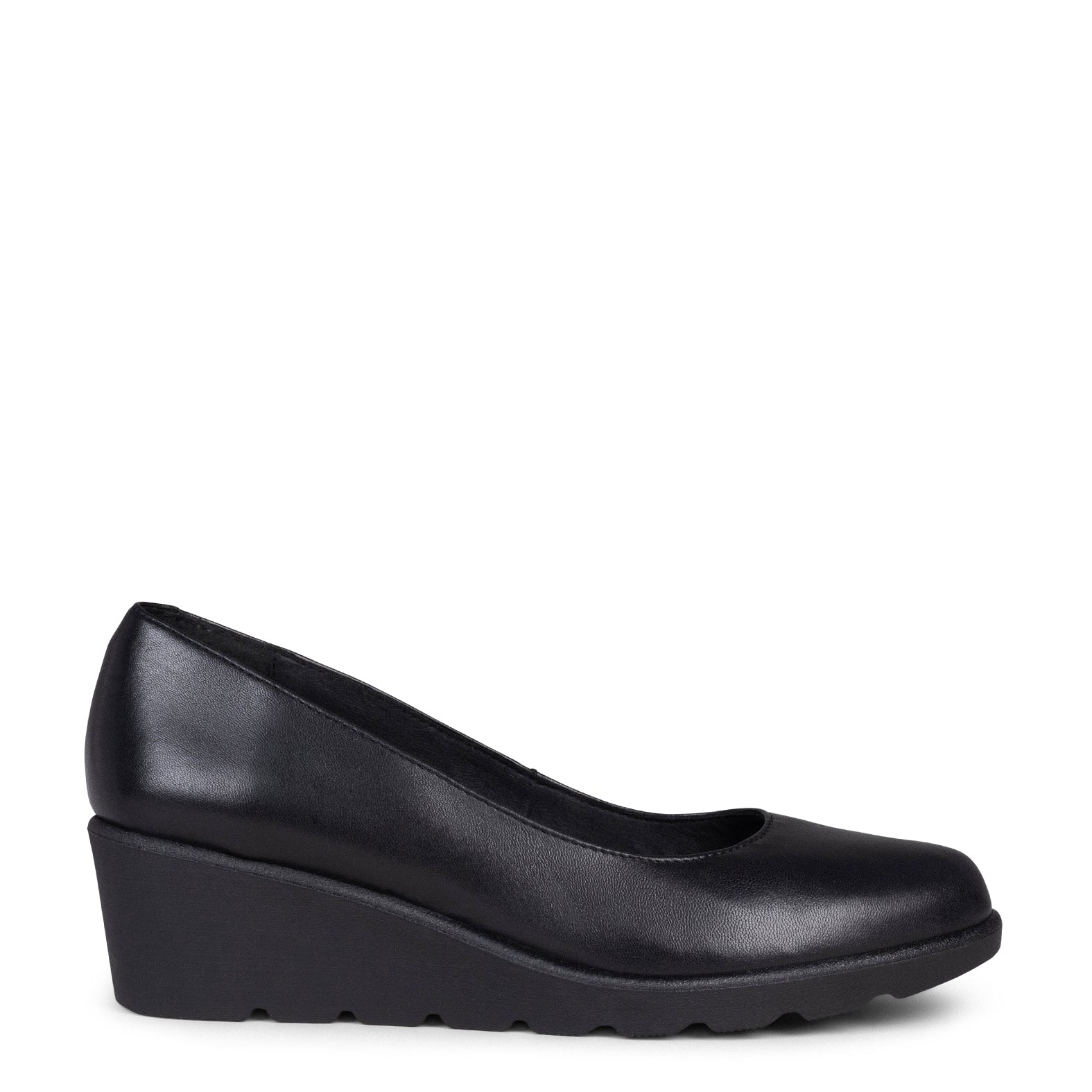 IRIS – BLACK women’s wedge shoes