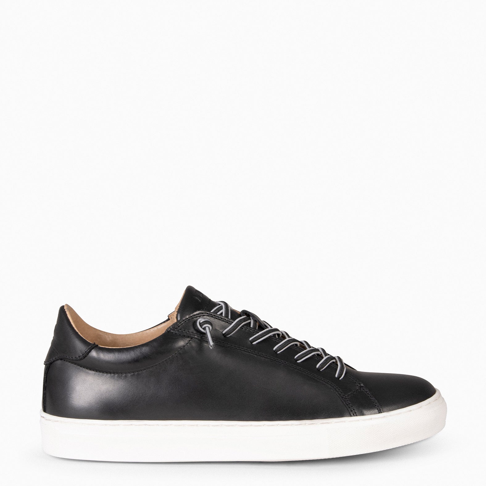 PELAYO – Sneakers en cuir NOIR pour homme