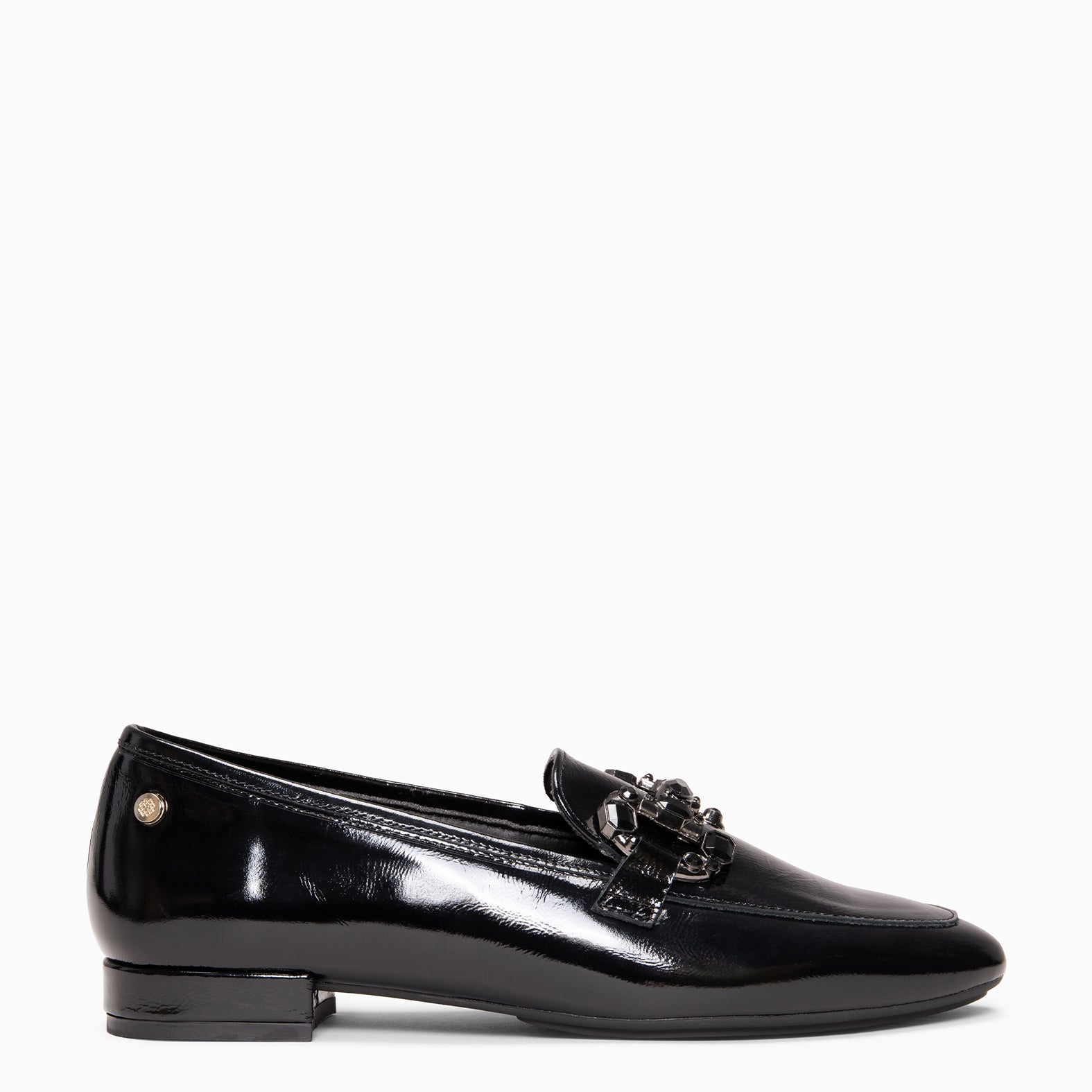 DORIAN - Mocasines planos con adorno NEGRO