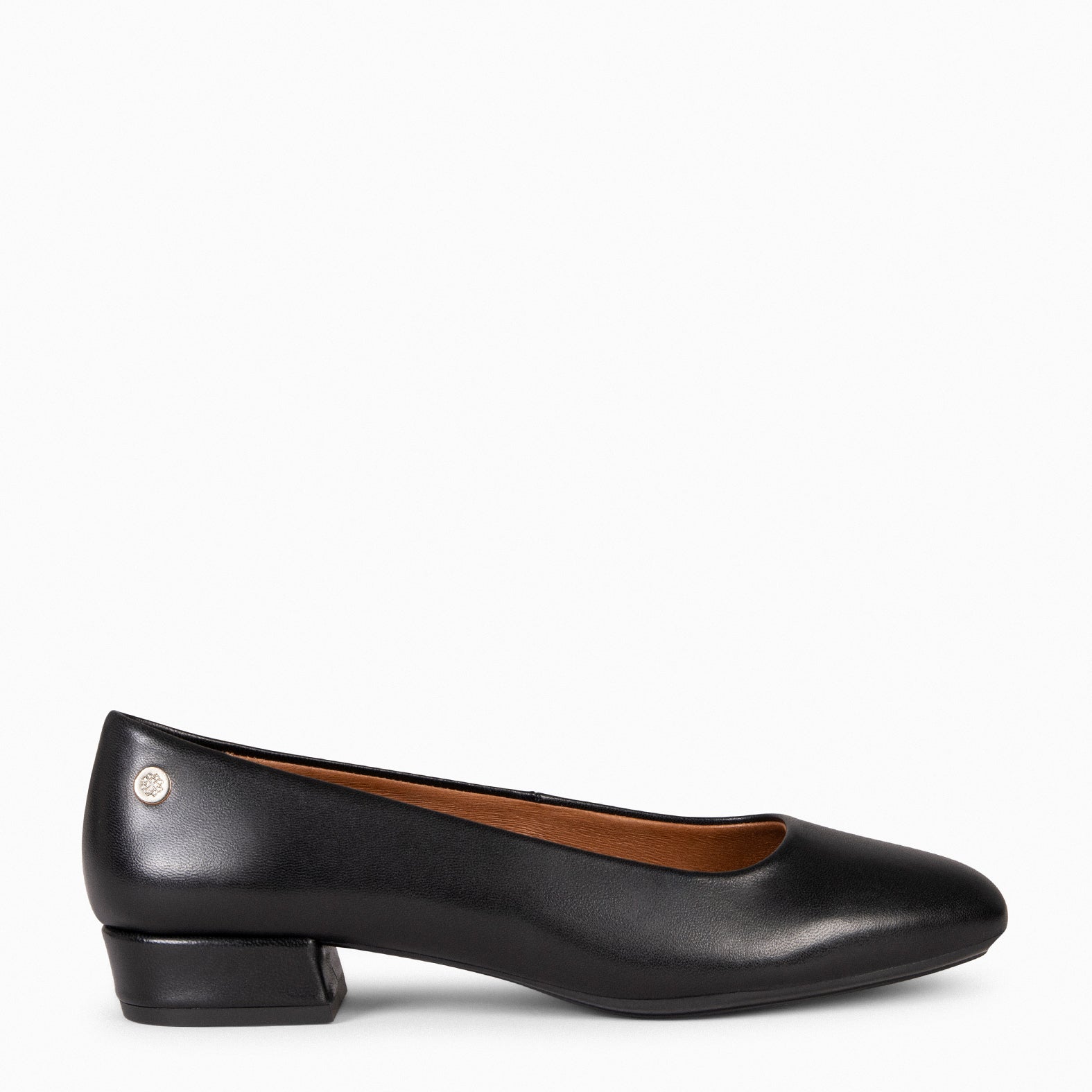 URBAN XS –  BLACK low-heeled suede shoes