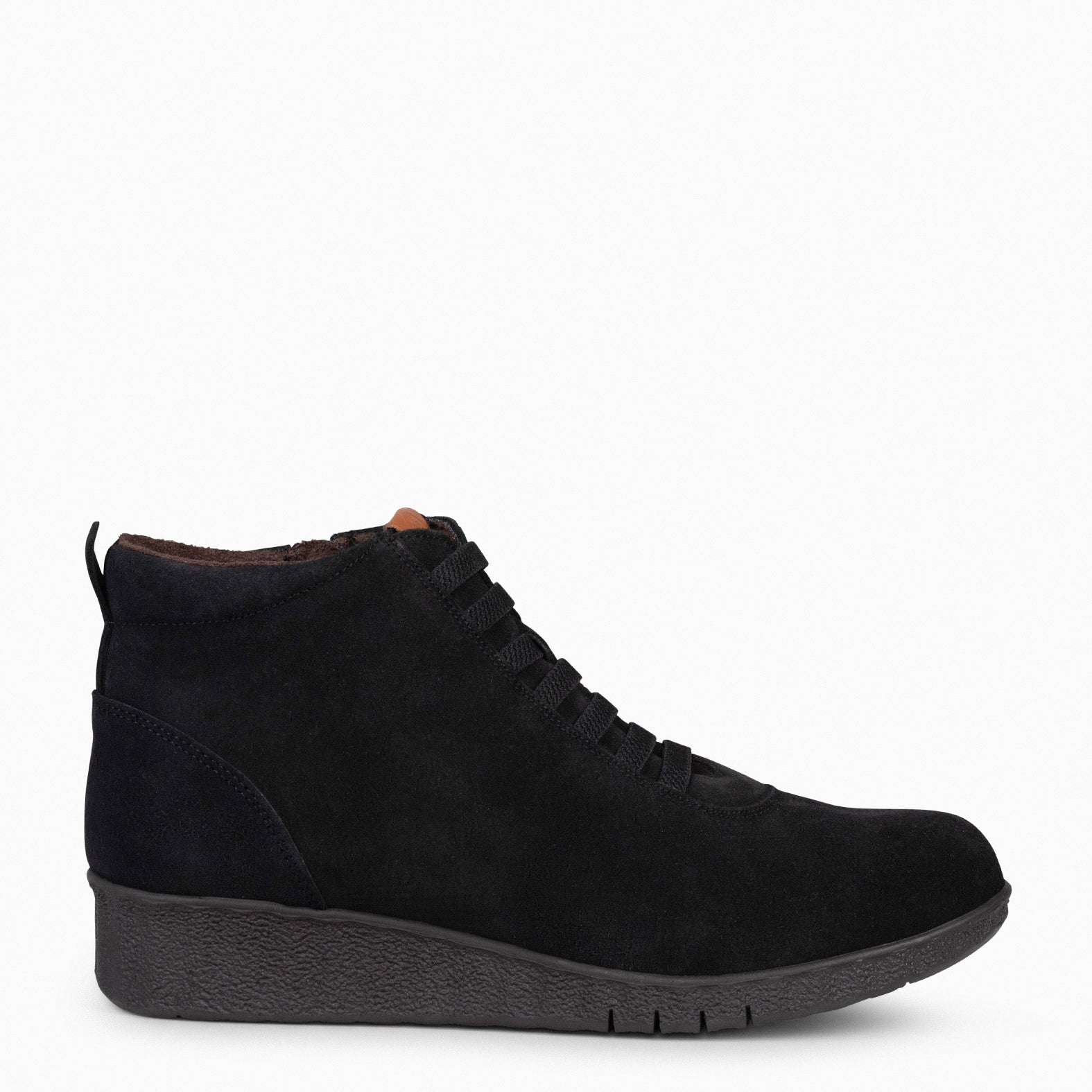 FLEXY – BLACK Women ankle-sneakers