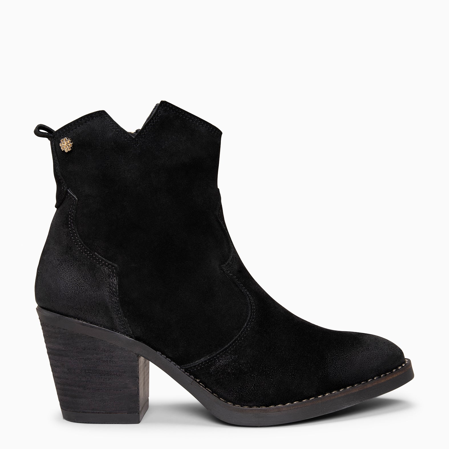 BEDFORD – Botines cowboy con tacón NEGRO