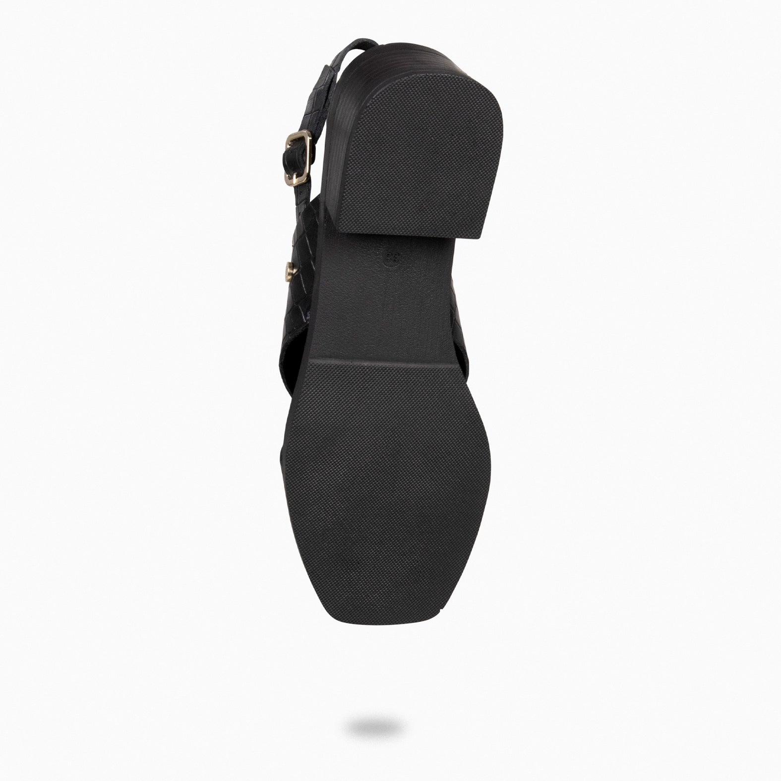 BETANIA - BLACK Flat Sandals