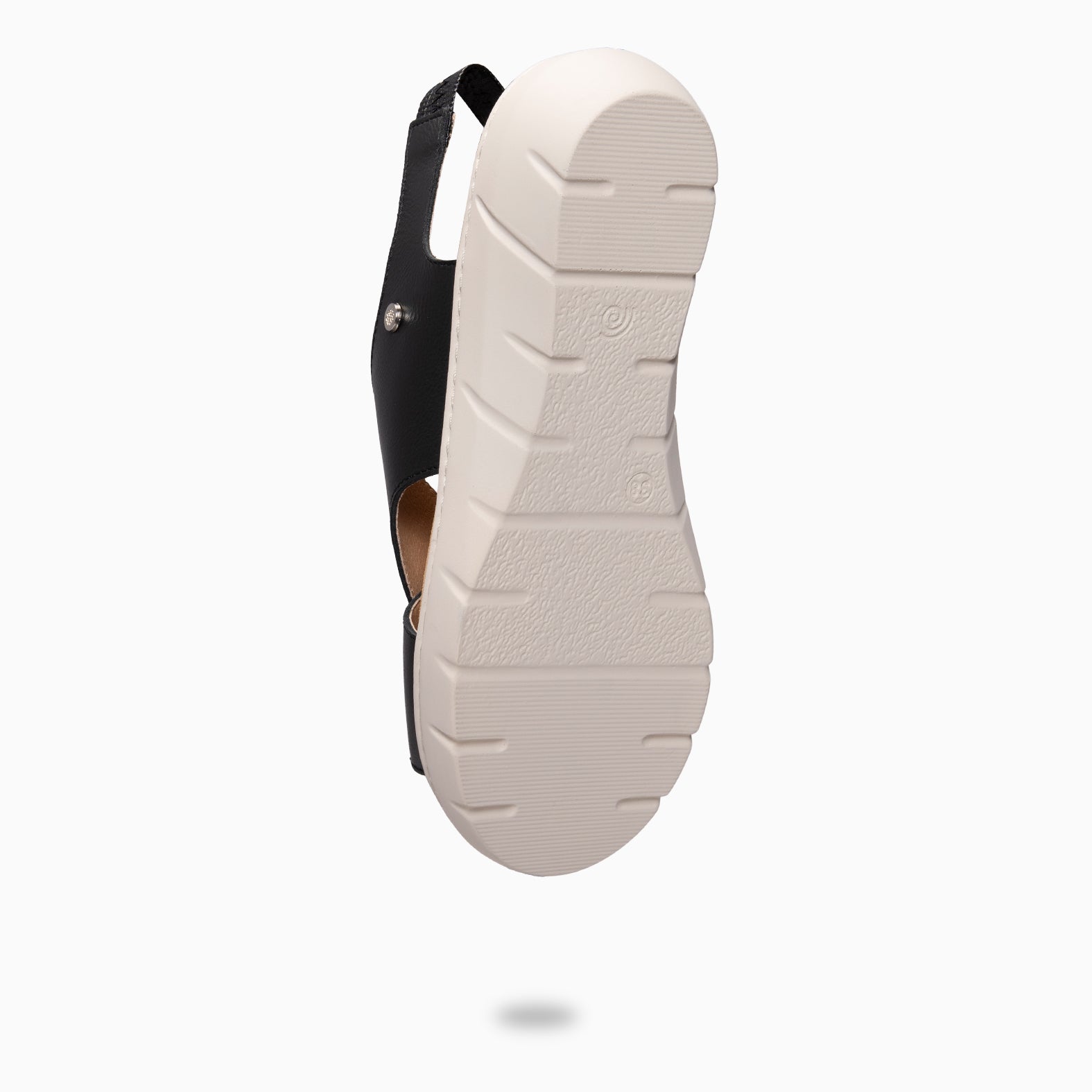 LUPÉ - Sandálias slingback com palmilha removível PRETO