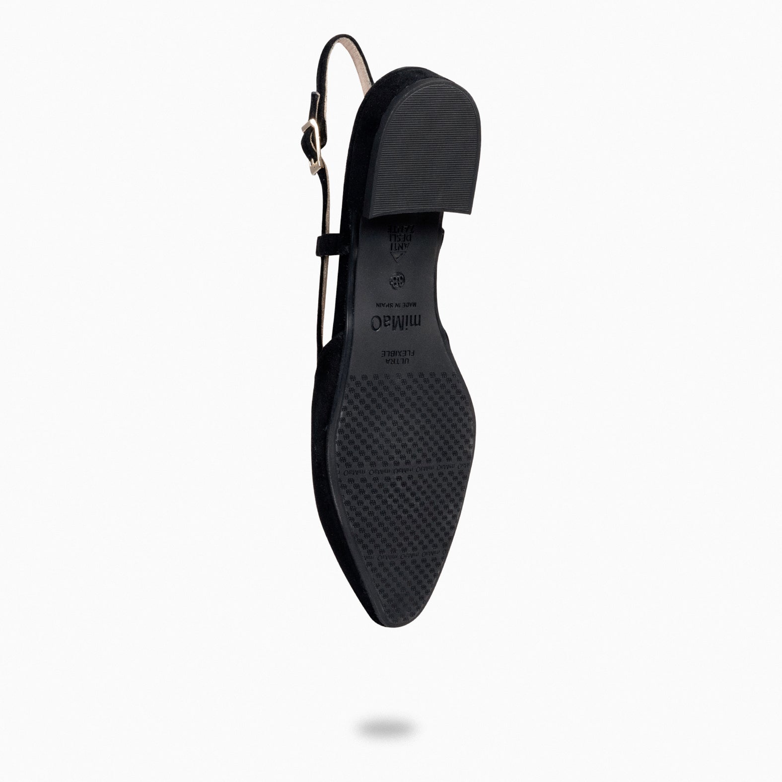 BRUNCH - BLACK slingback flat shoe