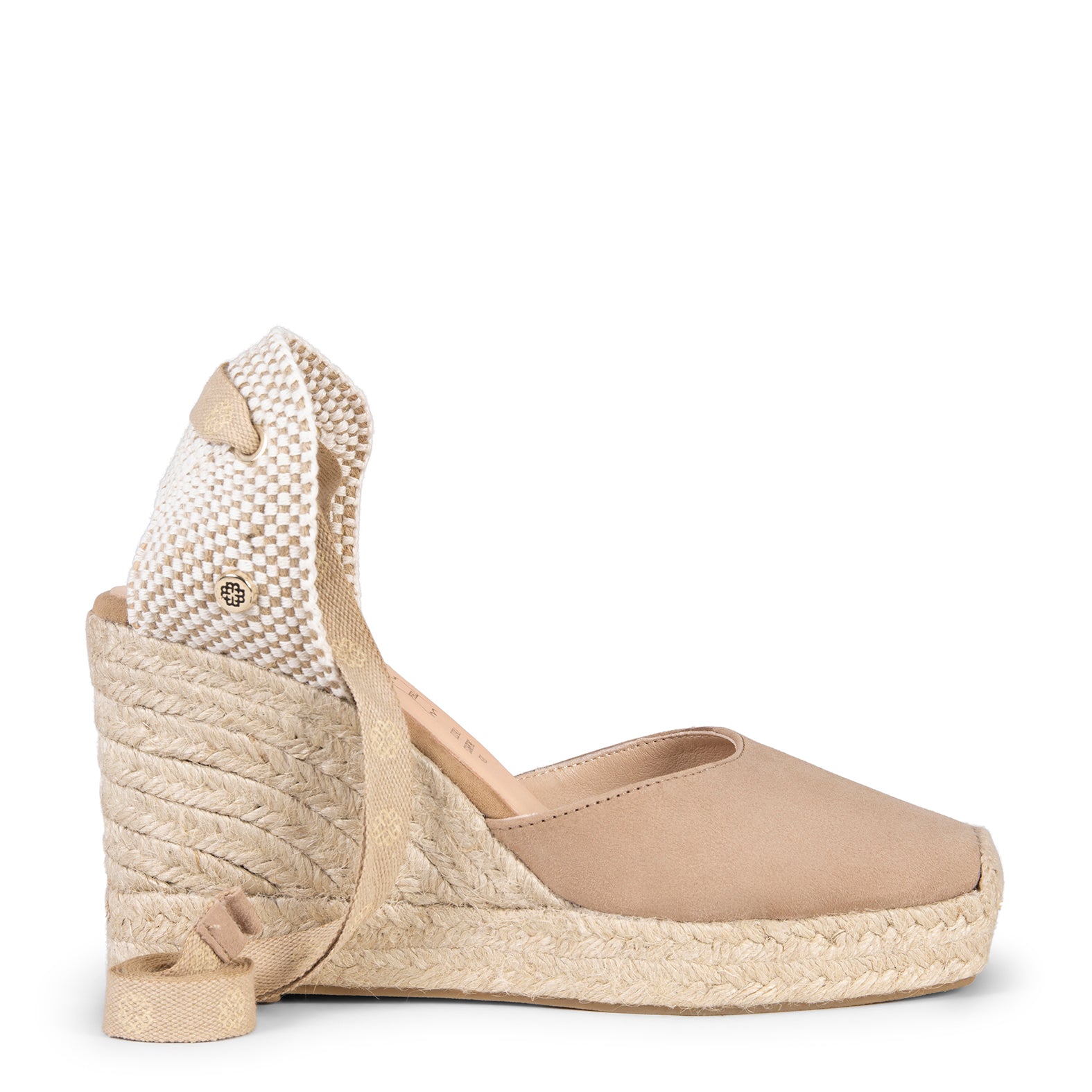 MOMBASA – NUDE Espadrilles with ribbons 