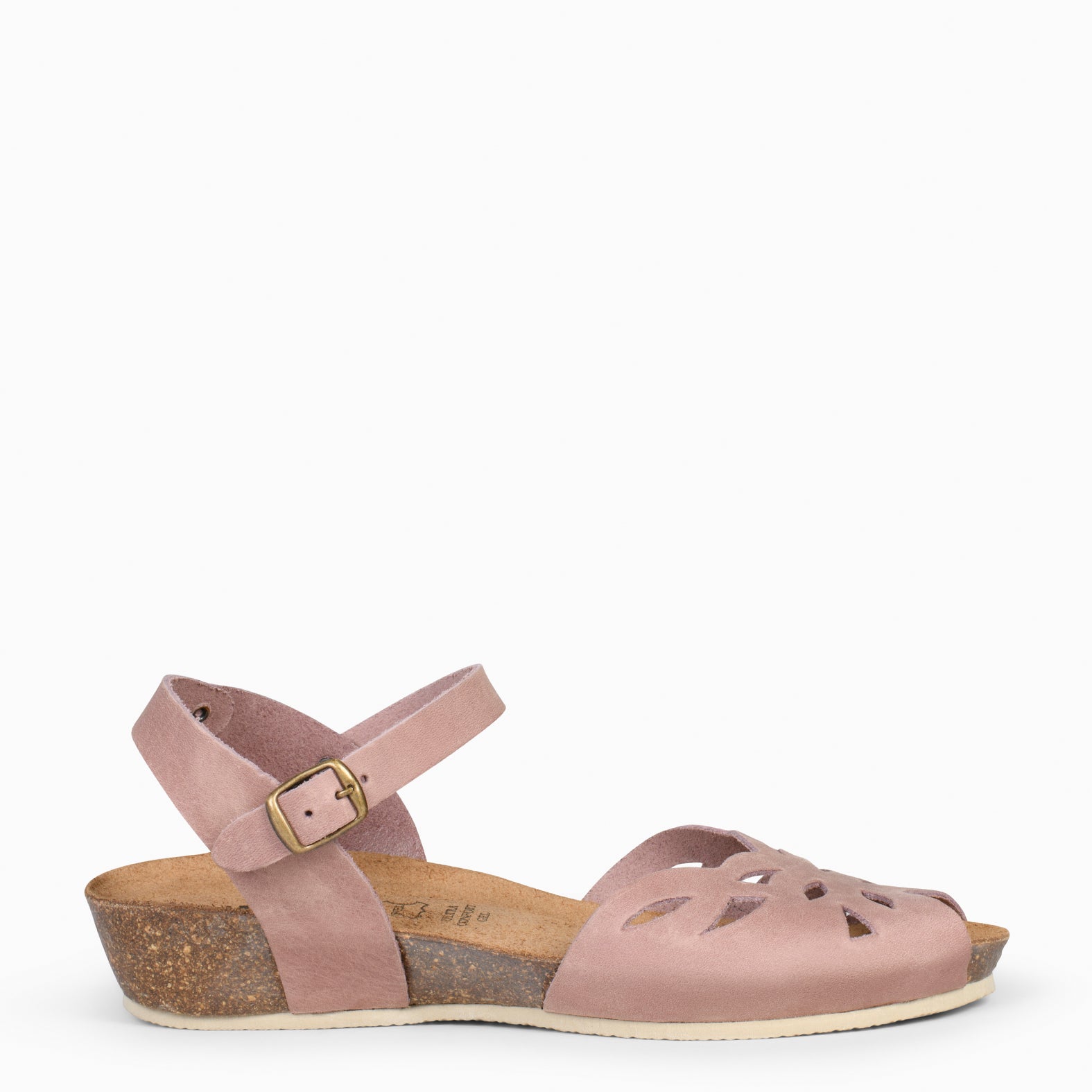 ALOE – ASH PINK BIO sandals with wedge