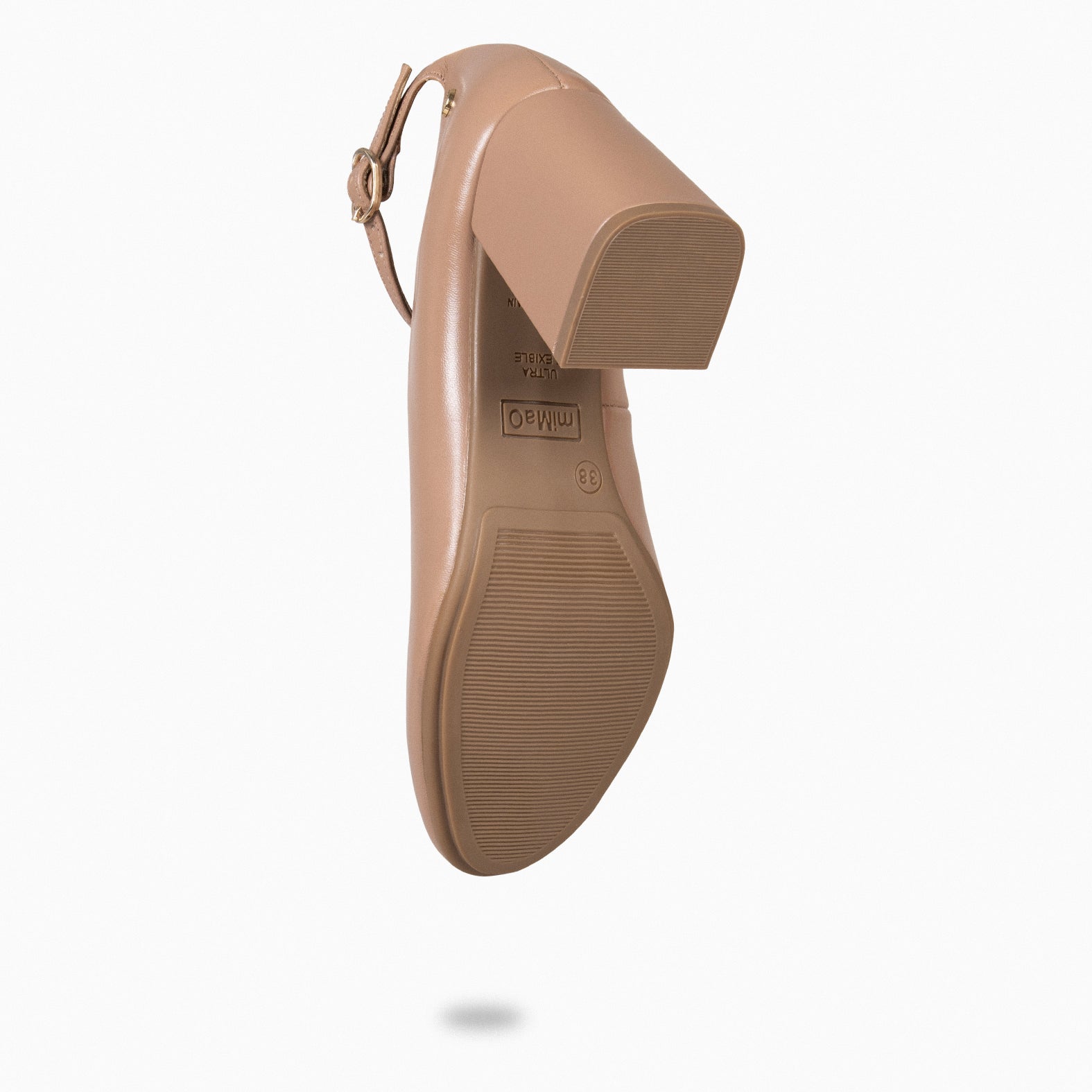 CAROL – NUDE Shoes with strap and heel