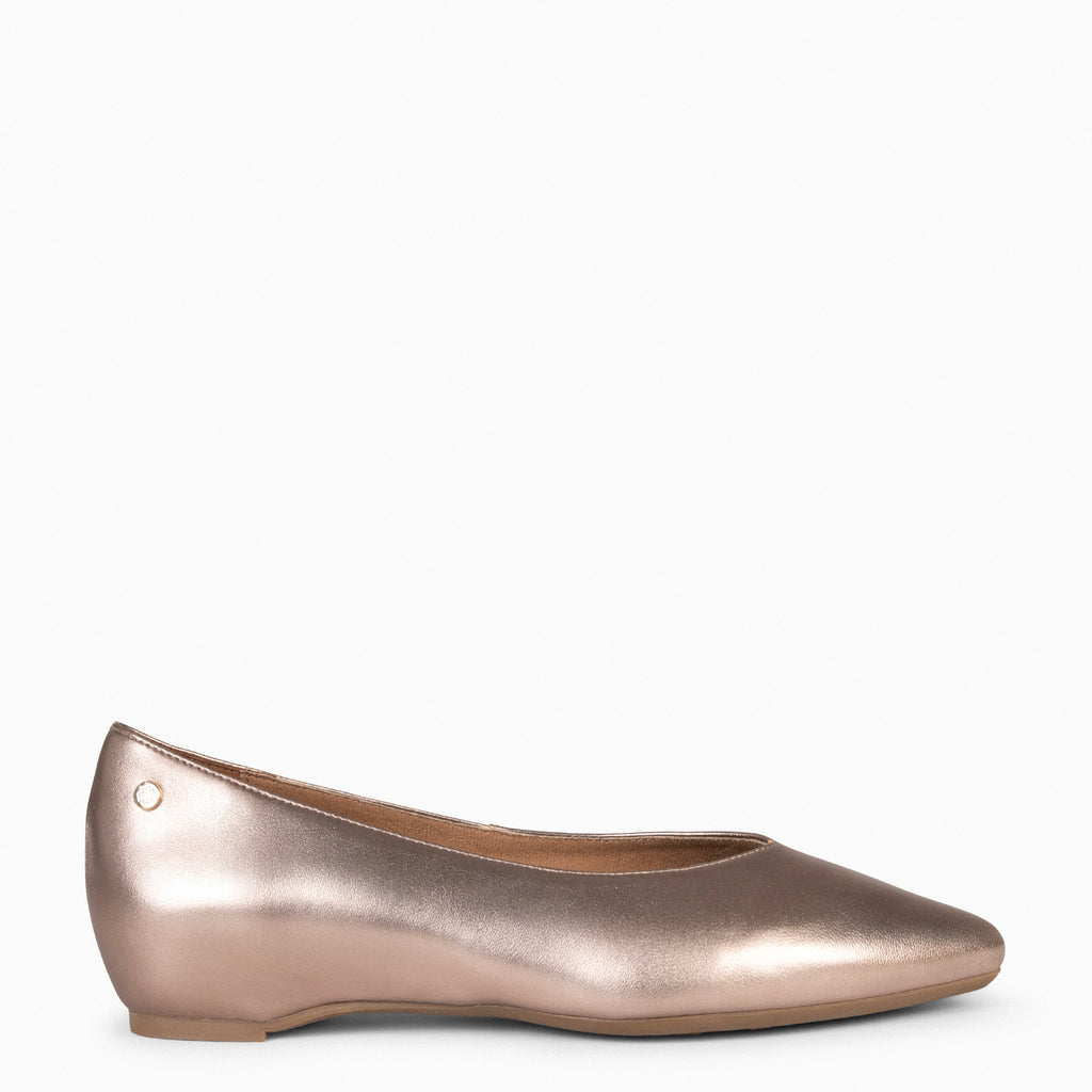 Zapatos Bajos De Mujer MiMaO - Piel, Escote En V Y Plantilla De Gel - Cómodos Y Elegantes, Hechos En España