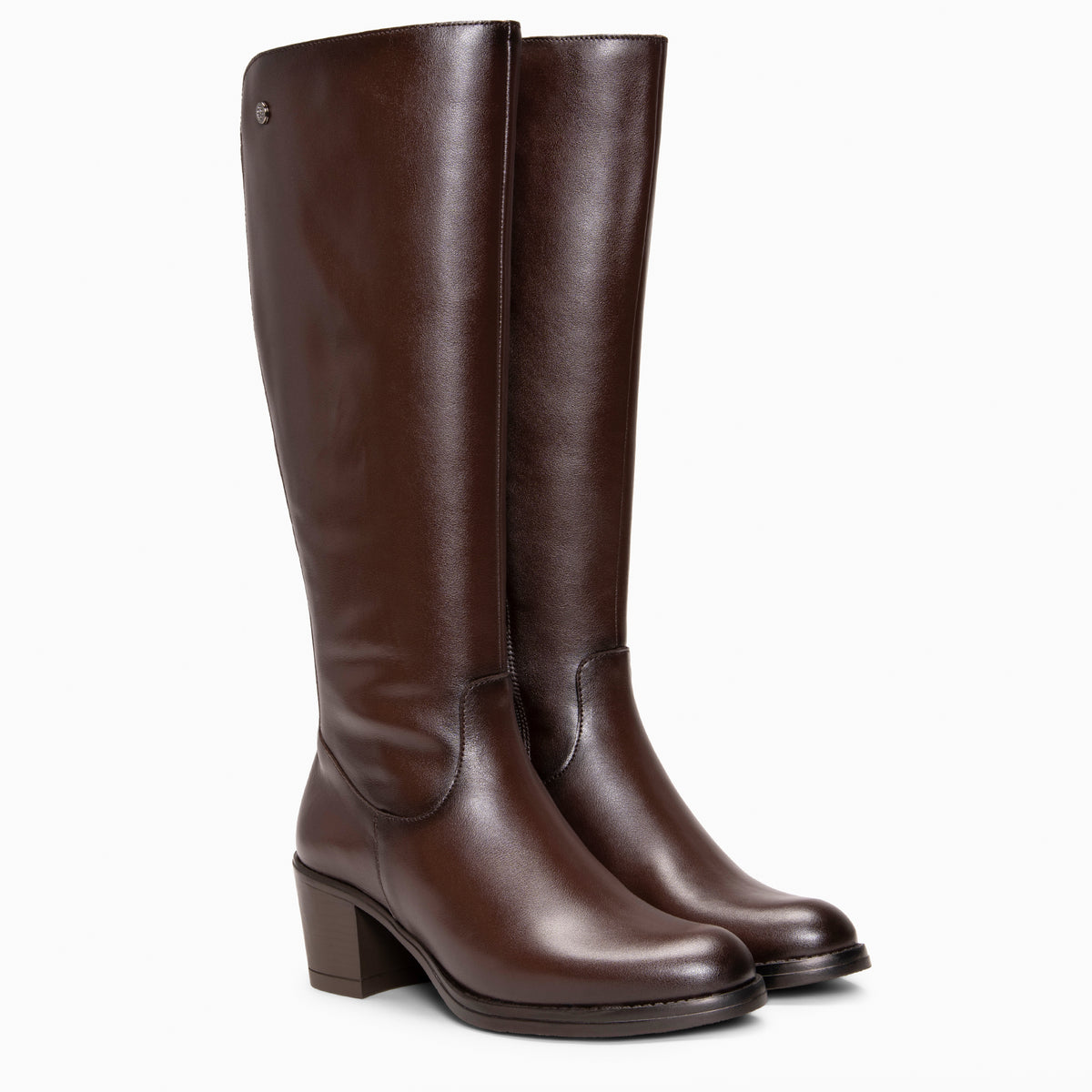 LISA - BROWN Adjustable tall boots