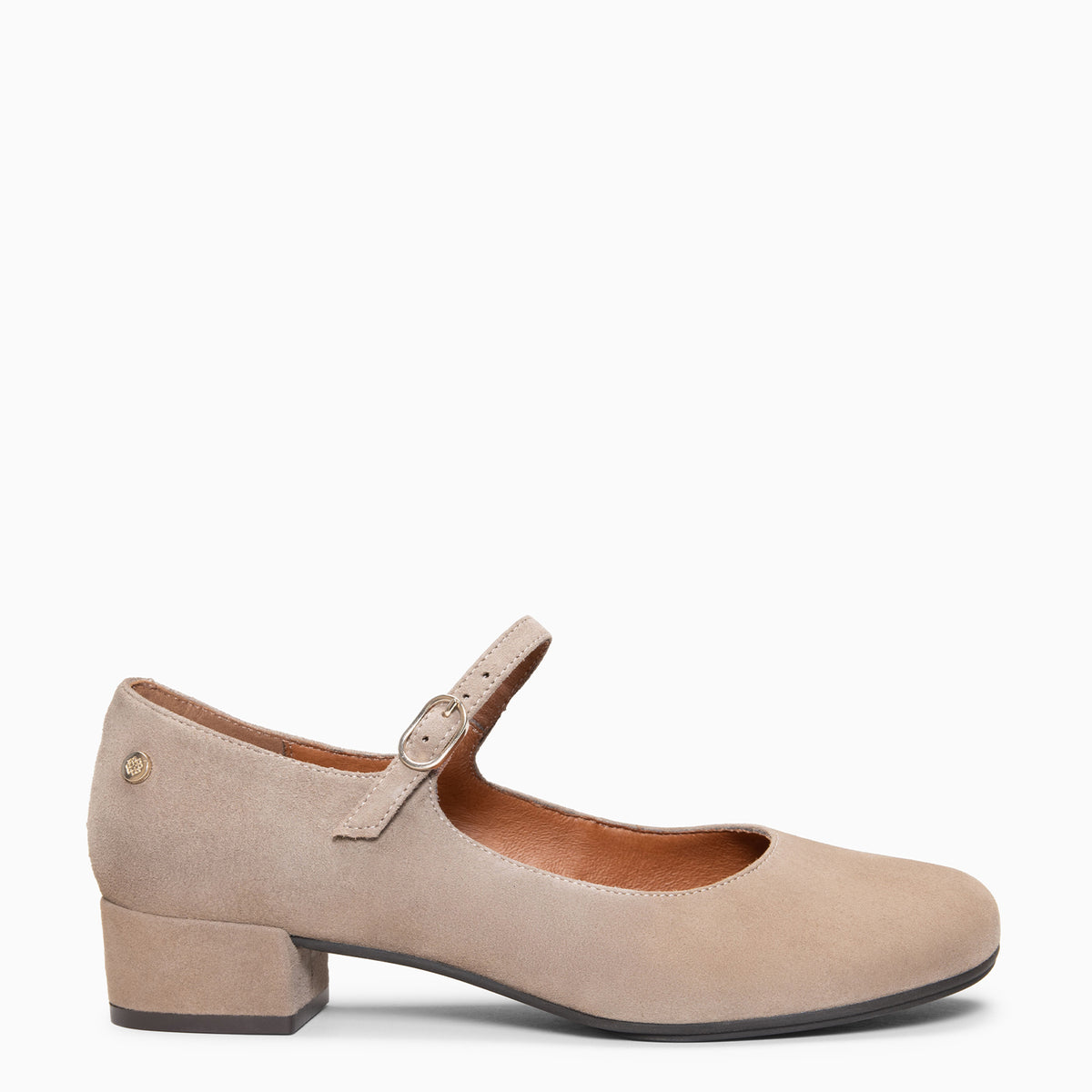 ACACIA - Merceditas de tacón bajo Baresoft TAUPE