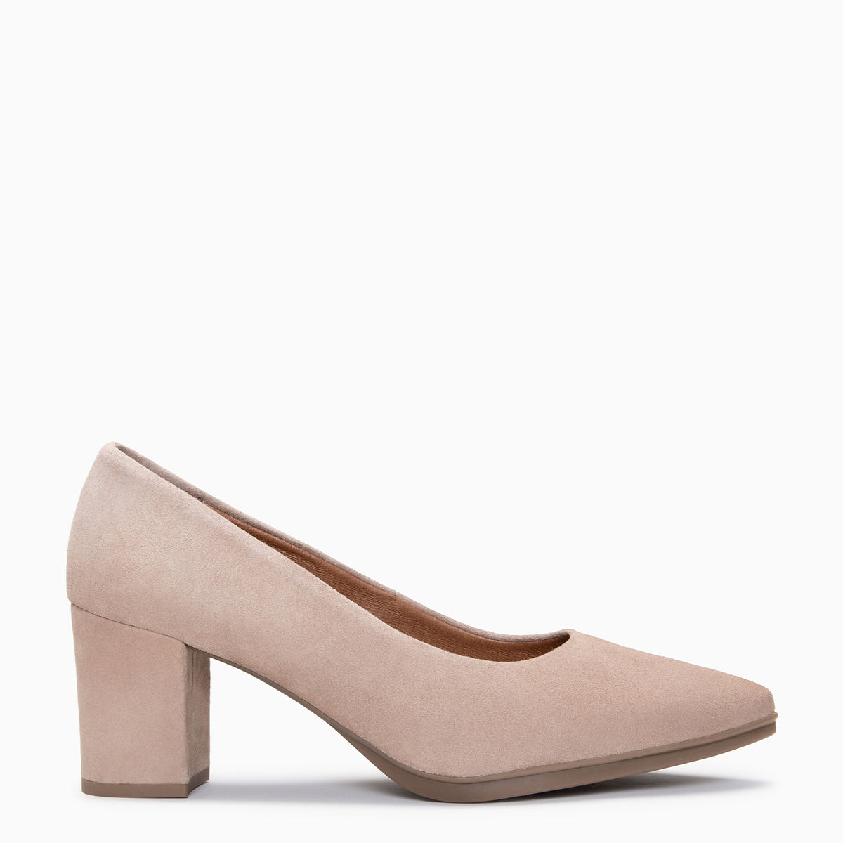 URBAN S - Escarpins à talon moyen en daim TAUPE