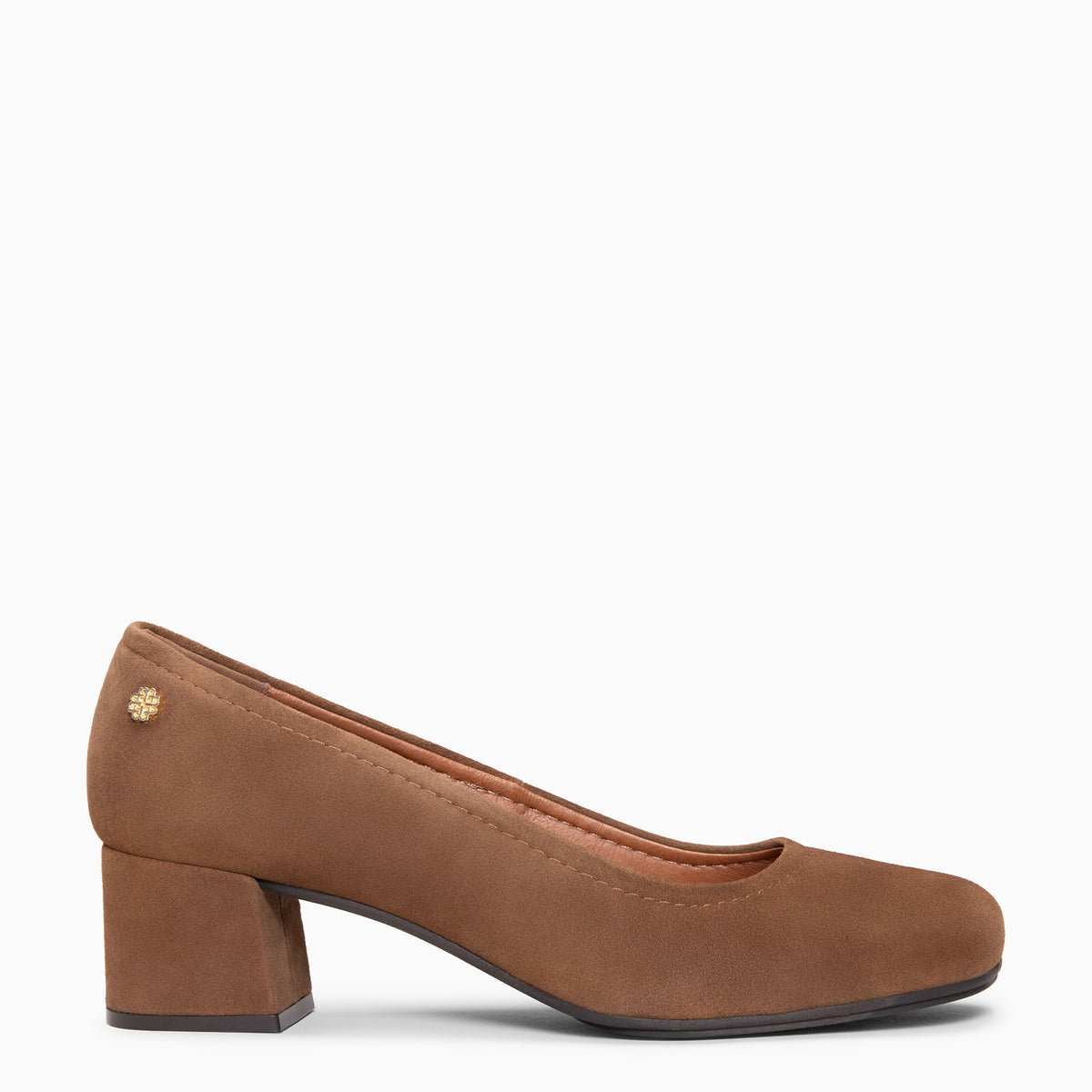URBAN BARESOFT - BROWN wide heel shoes