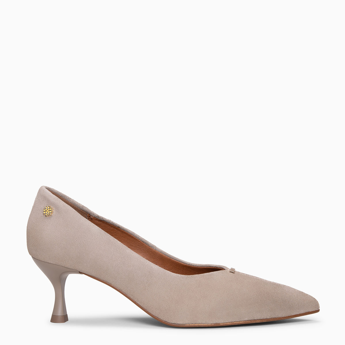 BERTA - TAUPE Kitten heel shoes