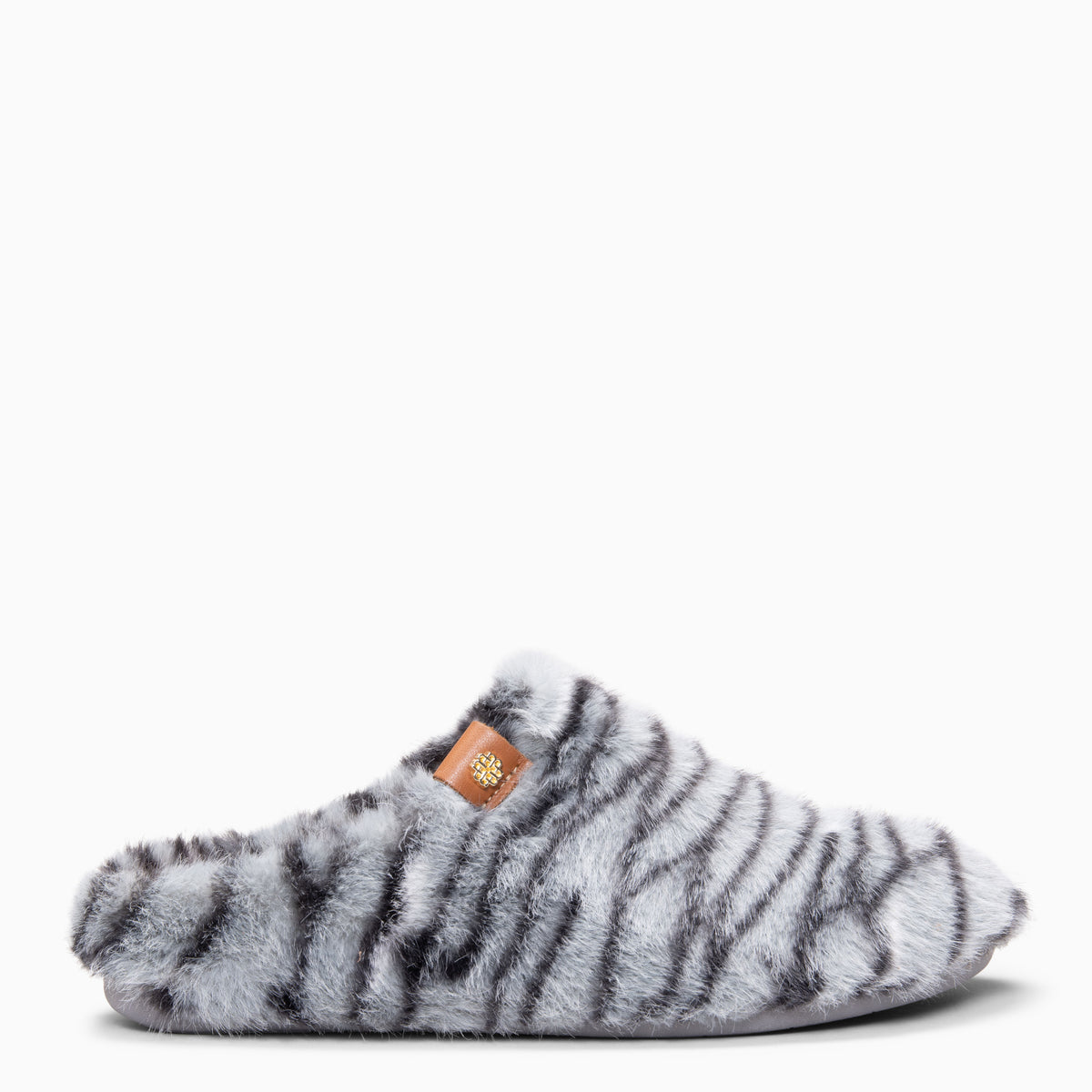 KOMFY DREAMS - Zapatillas de estar por casa ultra suaves TIGRE GRIS