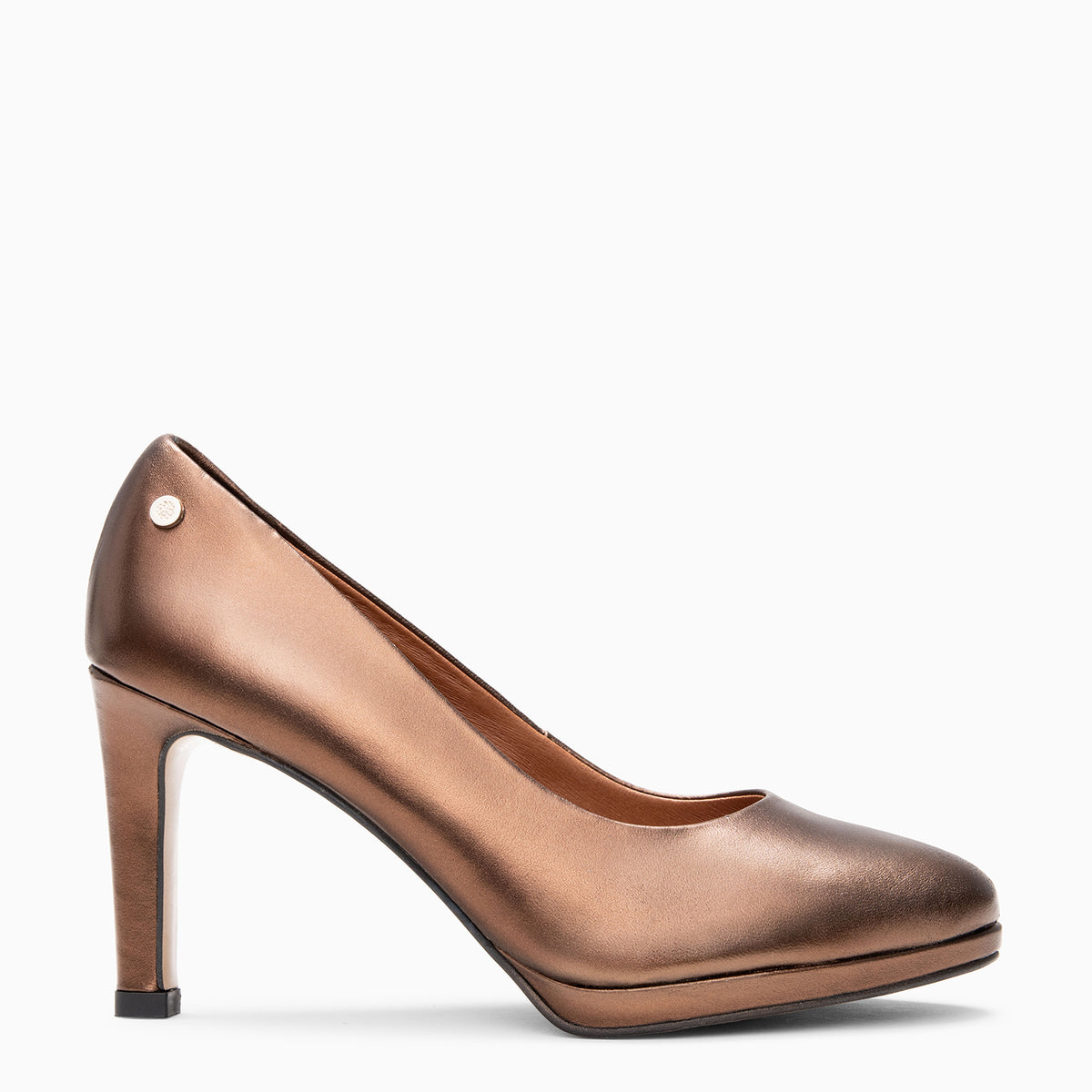 PLATAFORMA - Zapatos de tacón alto y plataforma BRONCE