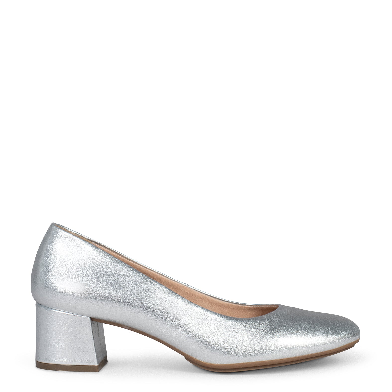 Metallic pumps best sale low heel