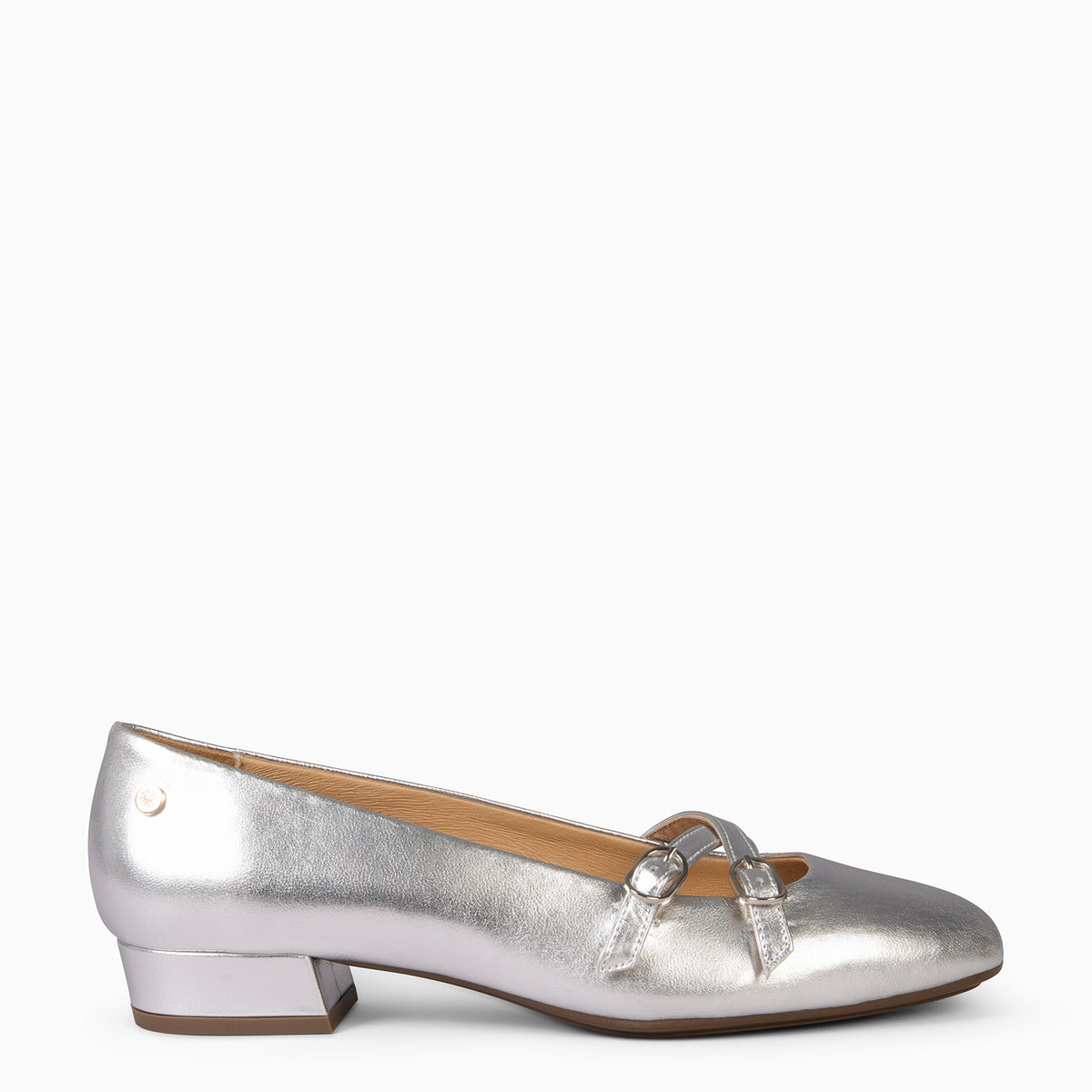 Ballerines Fairmount En Cuir Tressé Main - Taille 40, Gris Foncé Et Blanc, état Neuf