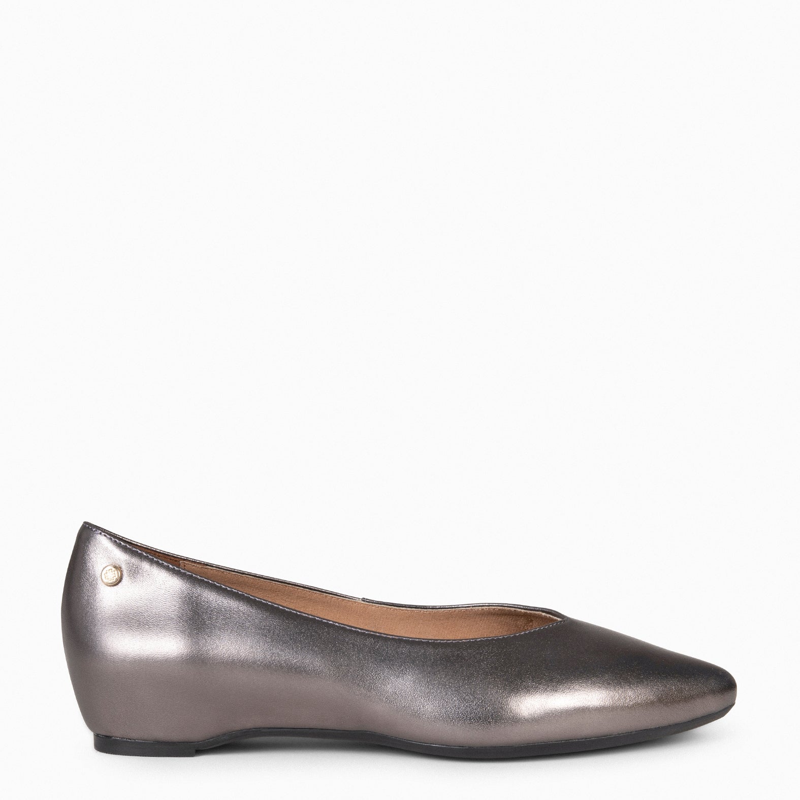 URBAN WEDGE – DARK SILVER shoes with hidden wedge