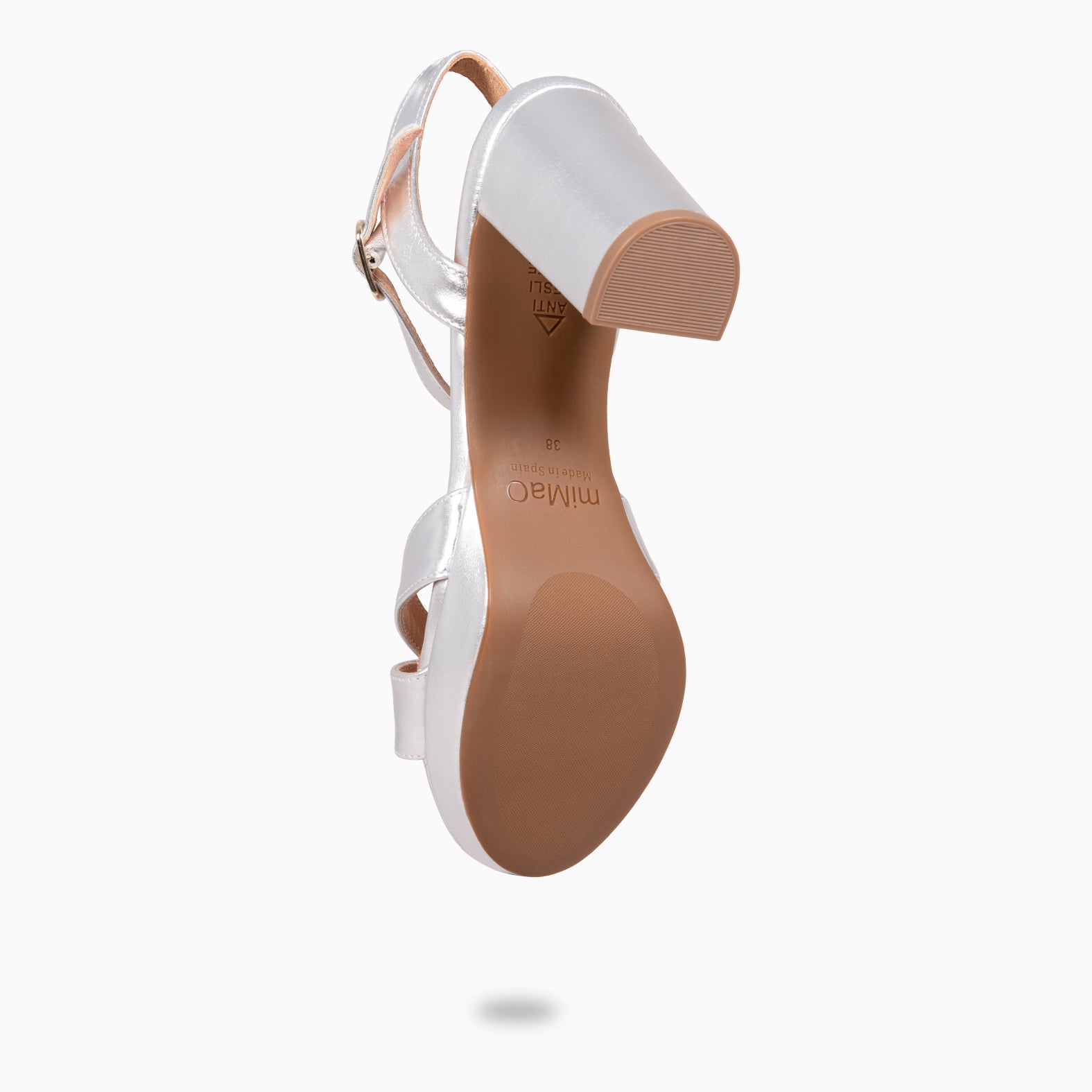 PARIS - Sandalias de fiesta con tacón alto y plataforma PLATEADO - miMaO ®