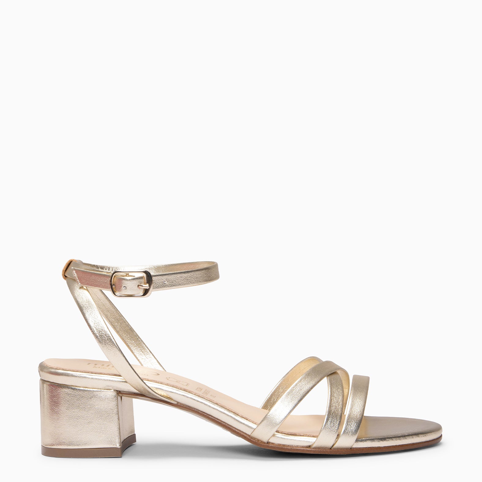 VIENA - GOLDEN Sandal low heel shoes