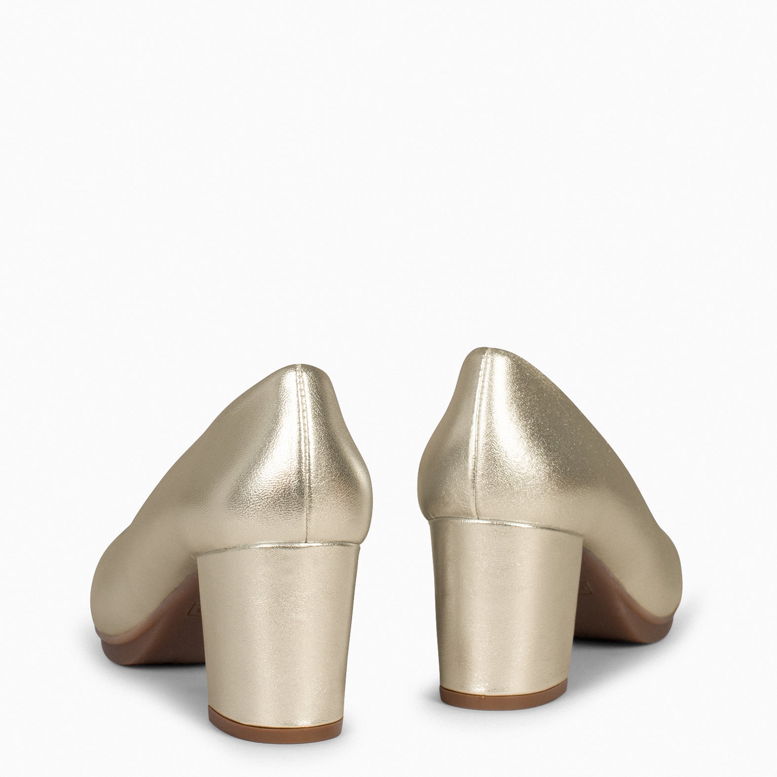 URBAN S SPLASH – Zapatos de tacón metalizados PLATINO