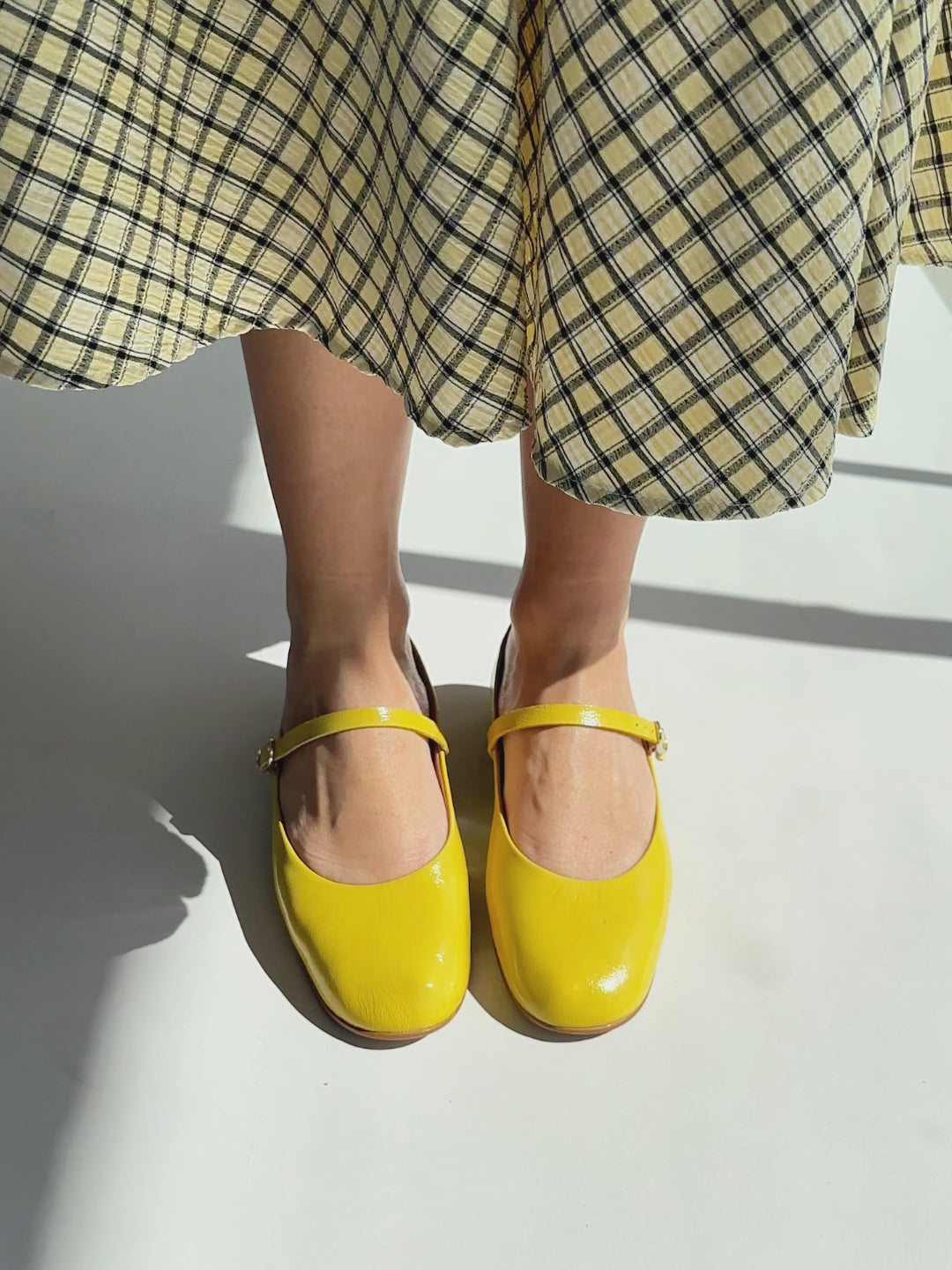 ZOE - YELLOW Mary Jane with adjustable strap | miMaO ®