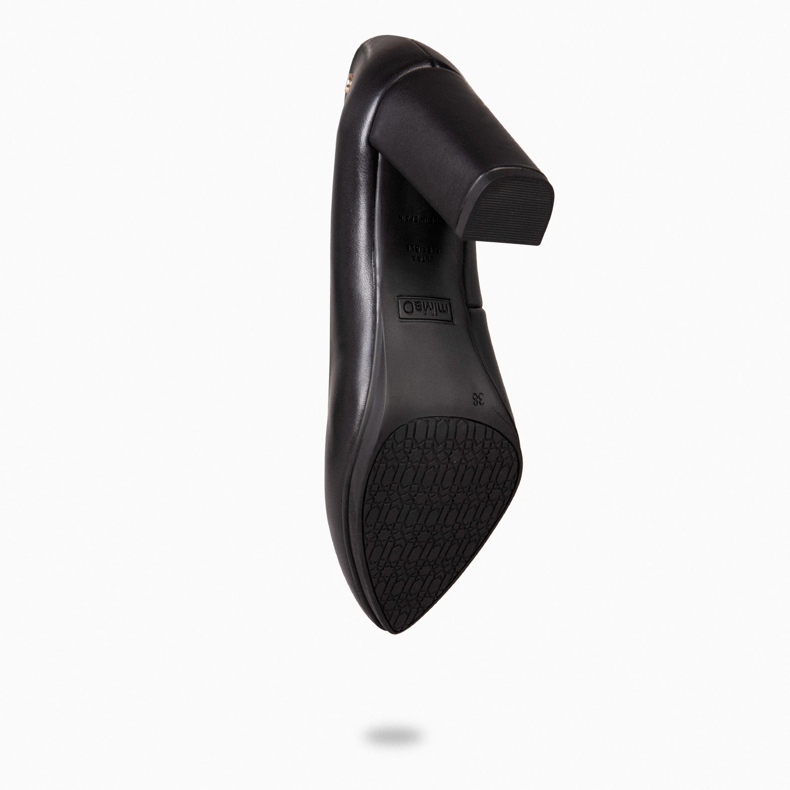 URBAN SALON - BLACK nappa leather high heel