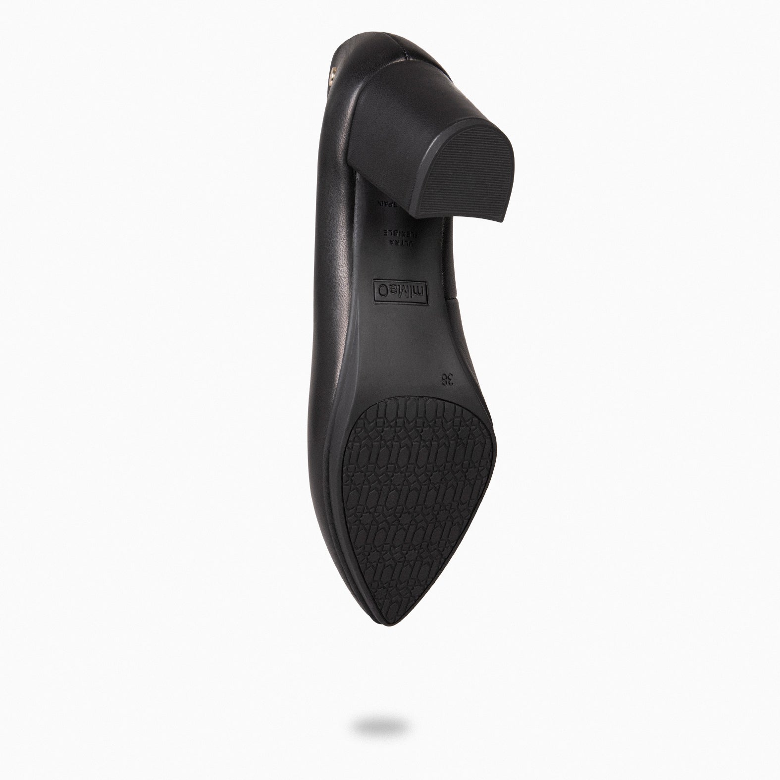 URBAN S SALON - BLACK nappa leather mid heel