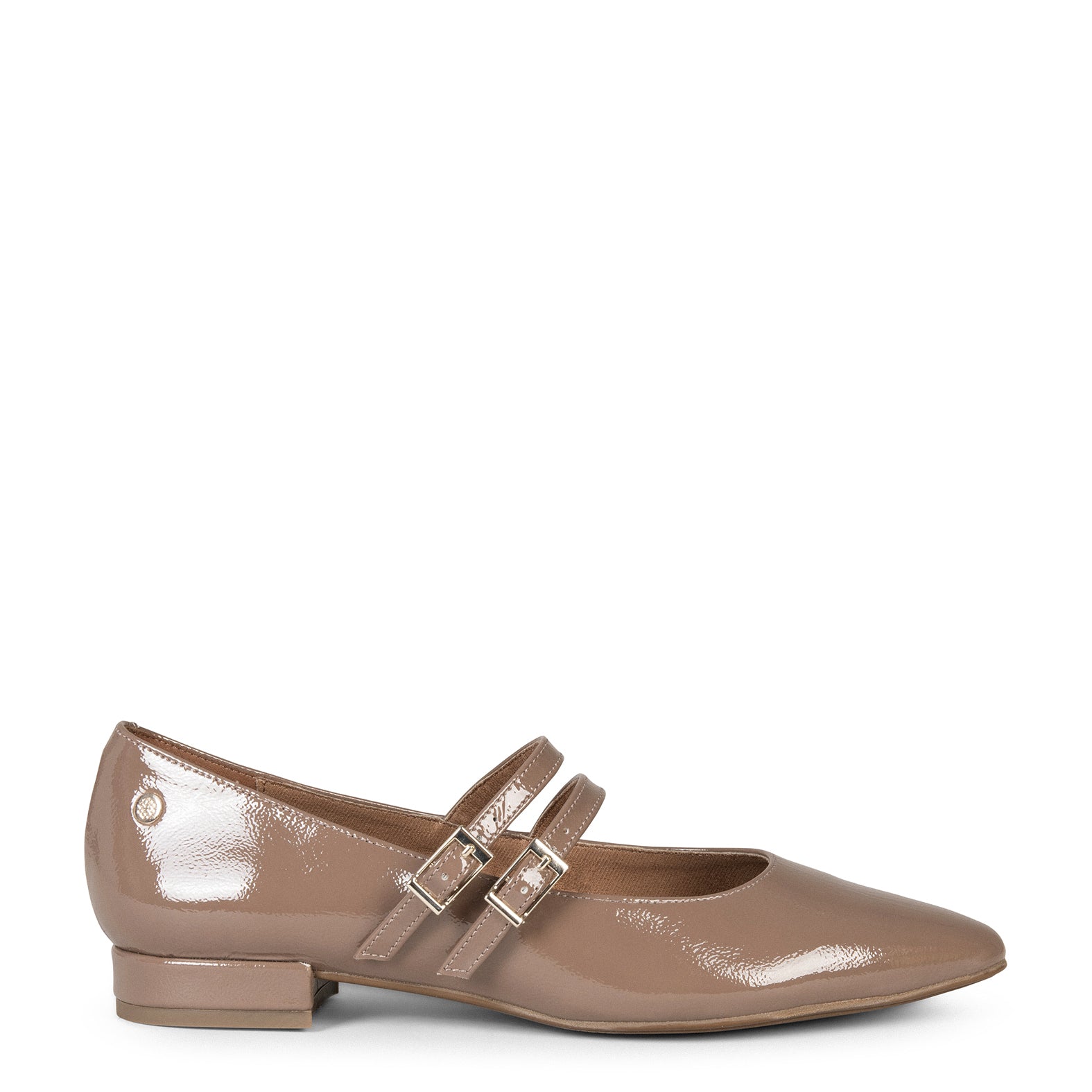 NALA – TAUPE Low-heeled Mary-Janes