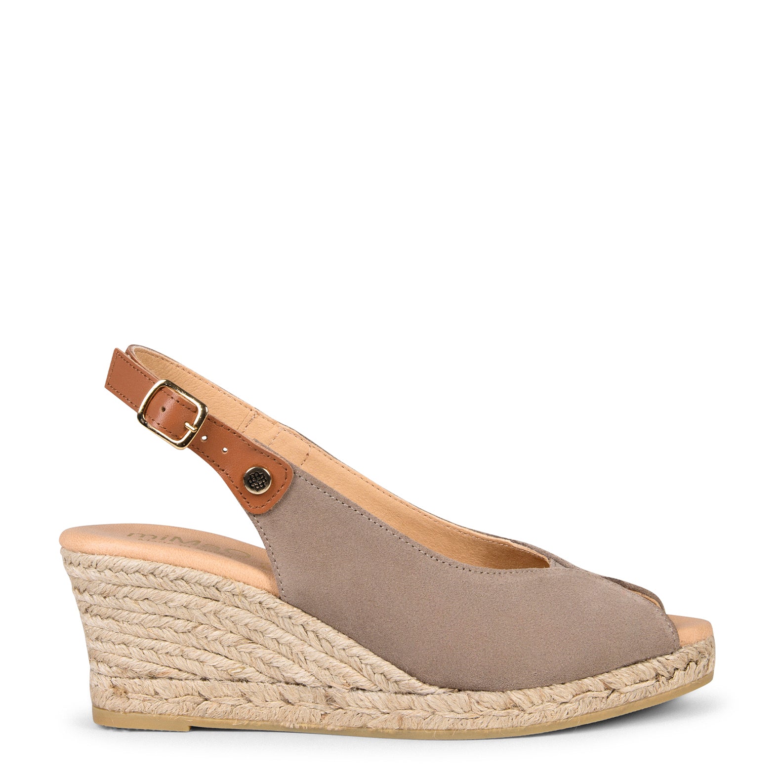 PETRA – Espadrilles slingbacks peep toe BEIGE