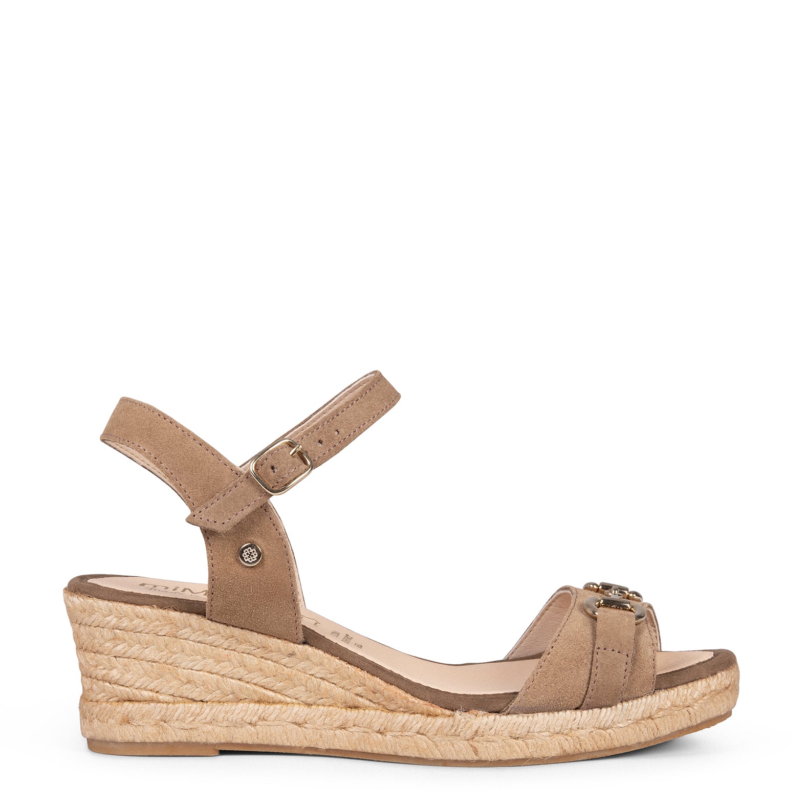 VERONA – Espadrilles en daim TAUPE