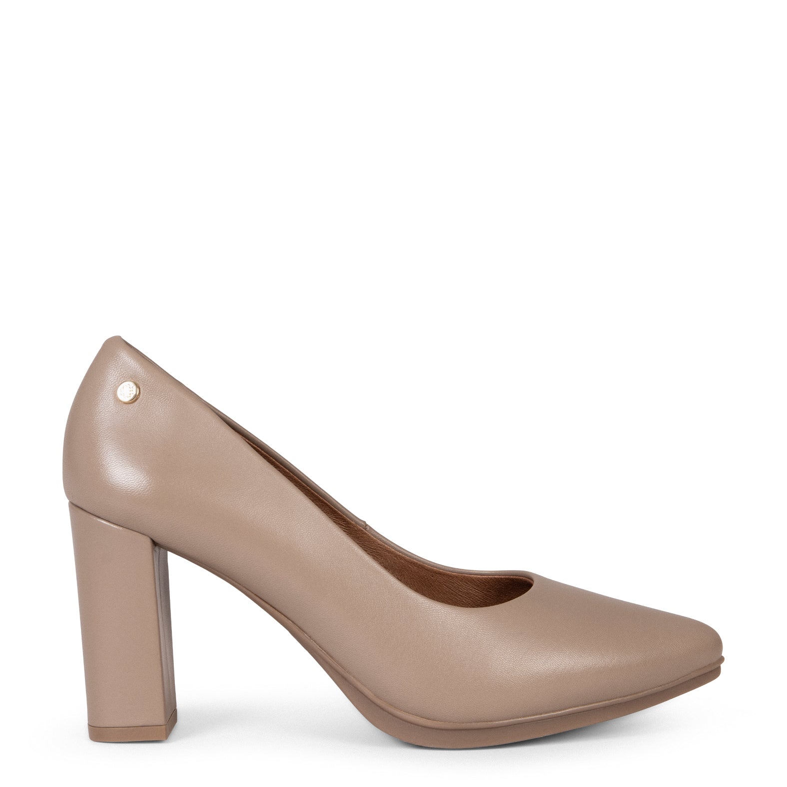 URBAN SALON –  TAUPE nappa leather high heel