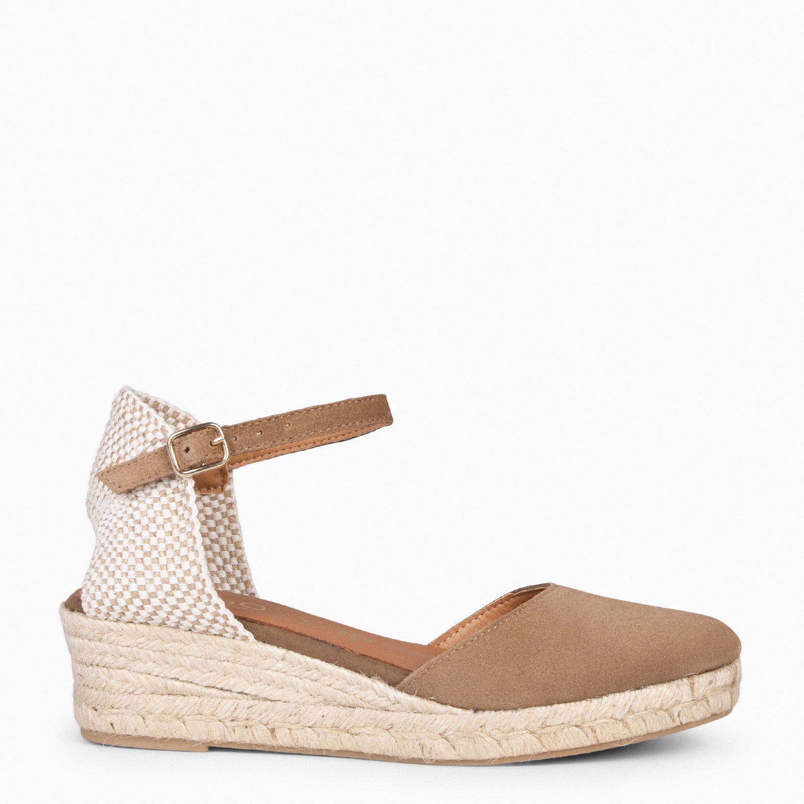 FORNELLS – TAUPE WEDGE ESPADRILLES