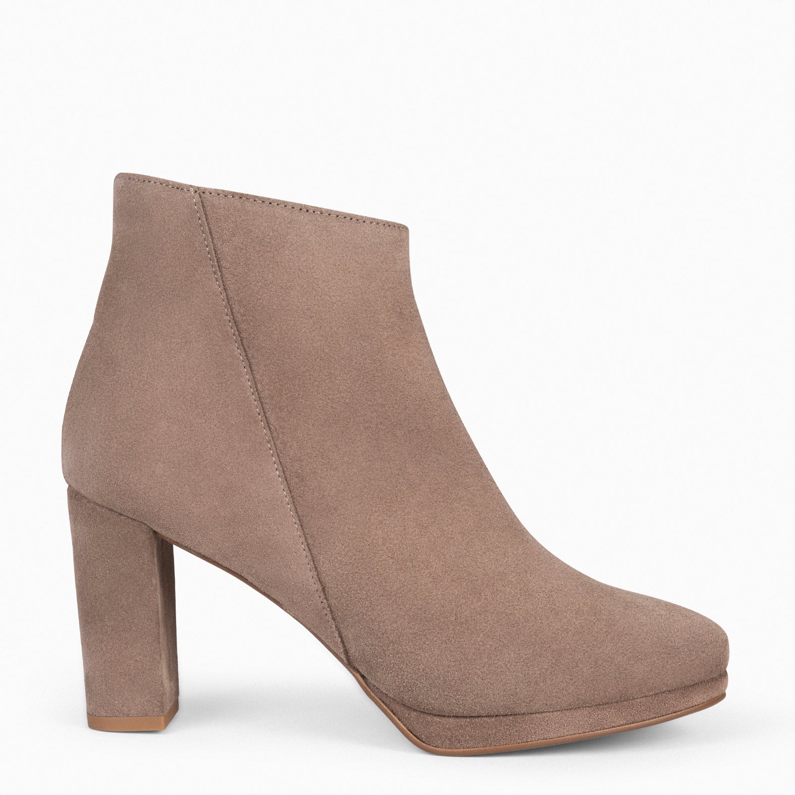 WITTEN - TAUPE booties with platform