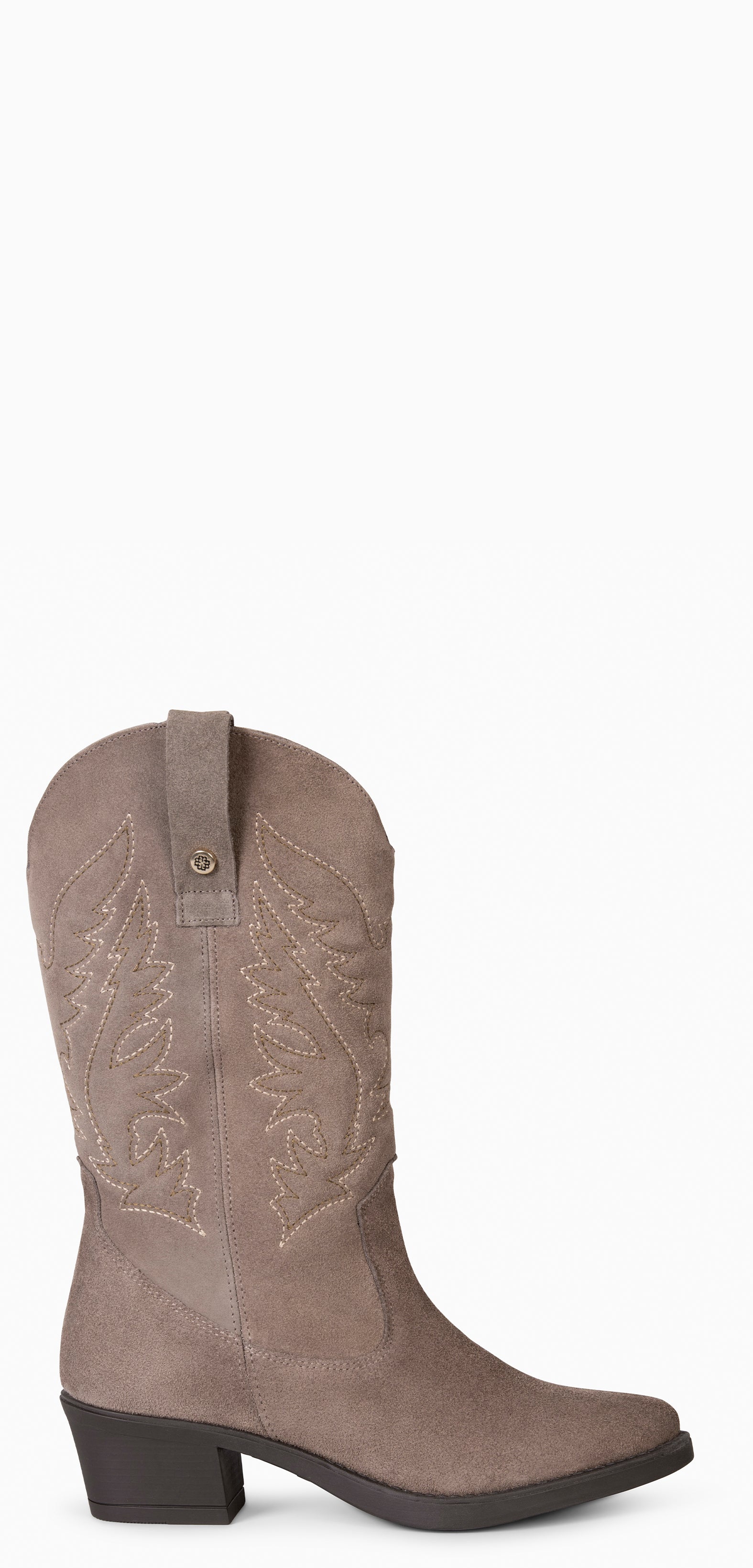 UTAH - Botas Cowboy bordado TAUPE