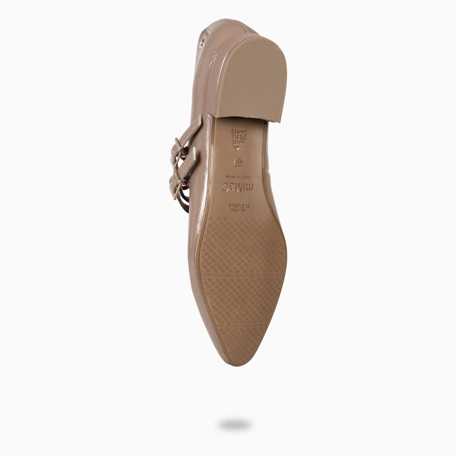 NALA – TAUPE Low-heeled Mary-Janes