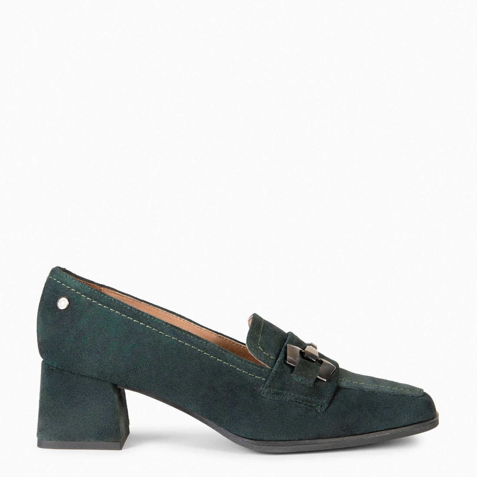 CAMILA – Mocassins pour femme en daim VERT