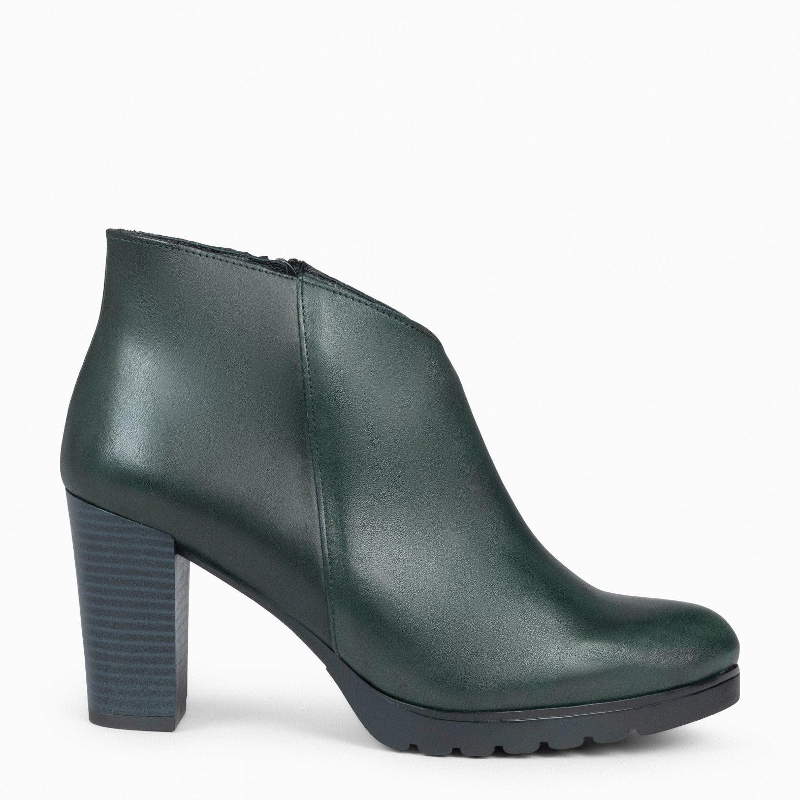CLASSIC - GREEN Women's Ankle Boots with heel