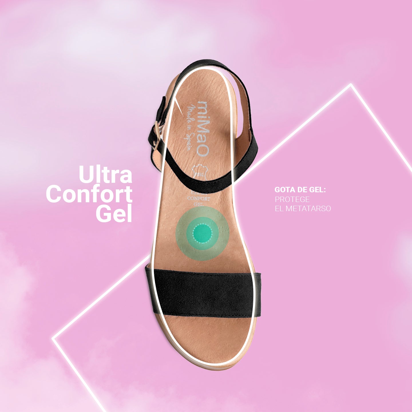 CALA – YELLOW sandals with platform