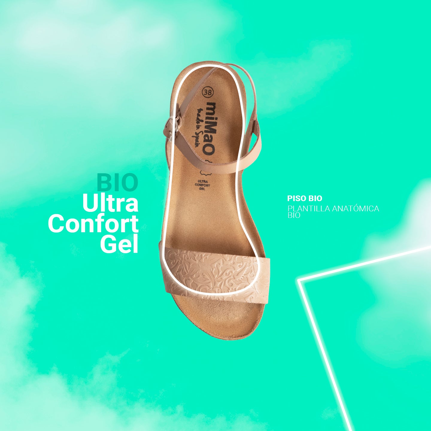 MIMOSA – NUDE BIO flat sandals