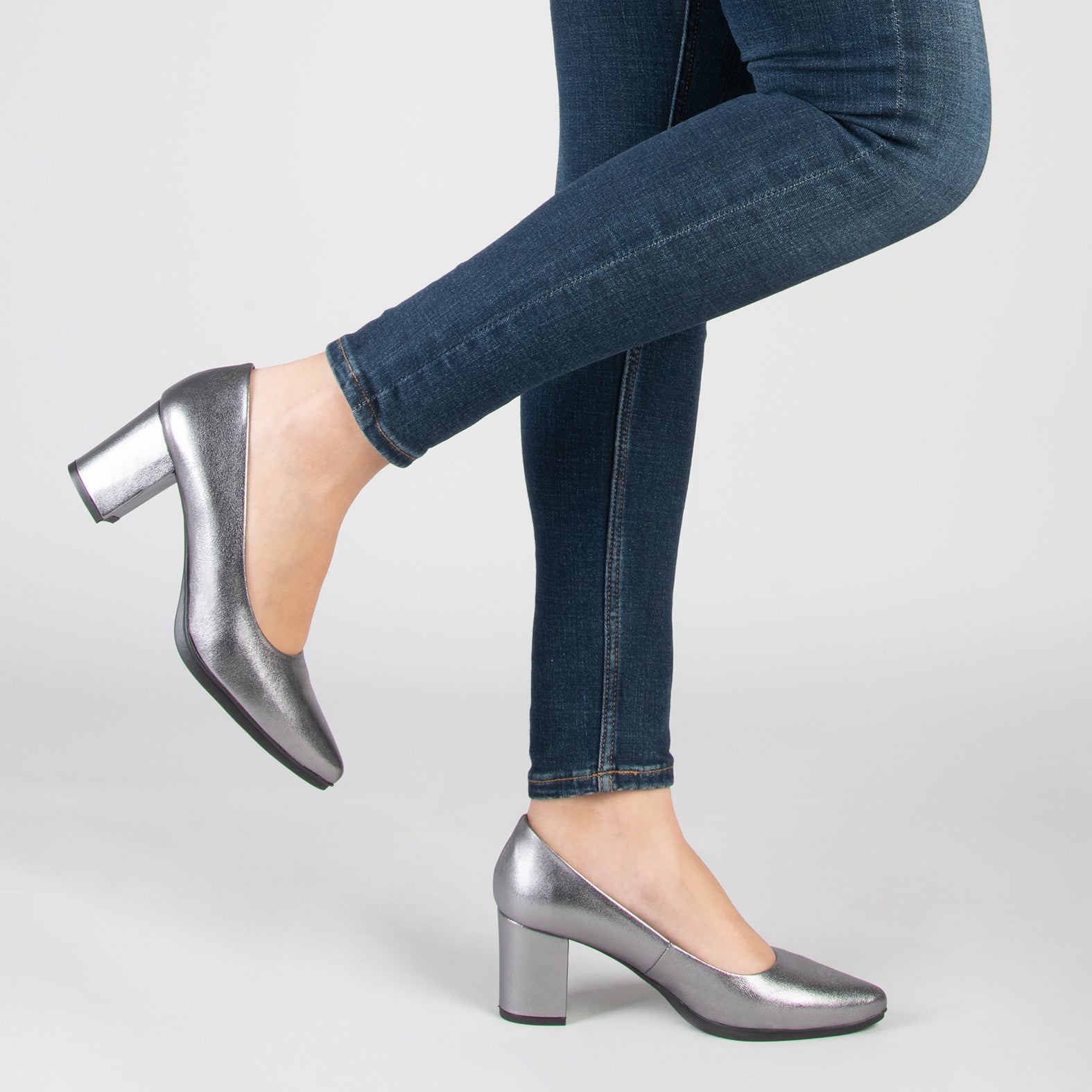 URBAN S SPLASH - Zapatos de piel metalizada PLATEADO - miMaO ®