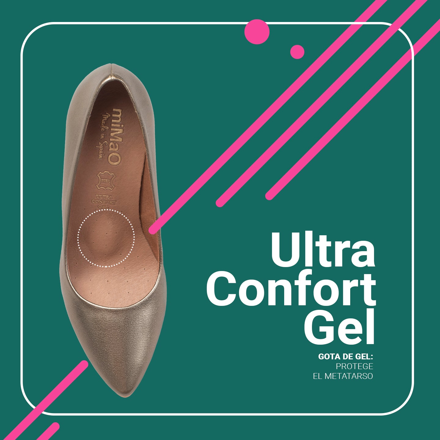 URBAN S SPLASH - Zapatos de piel metalizada PLATEADO - miMaO ®