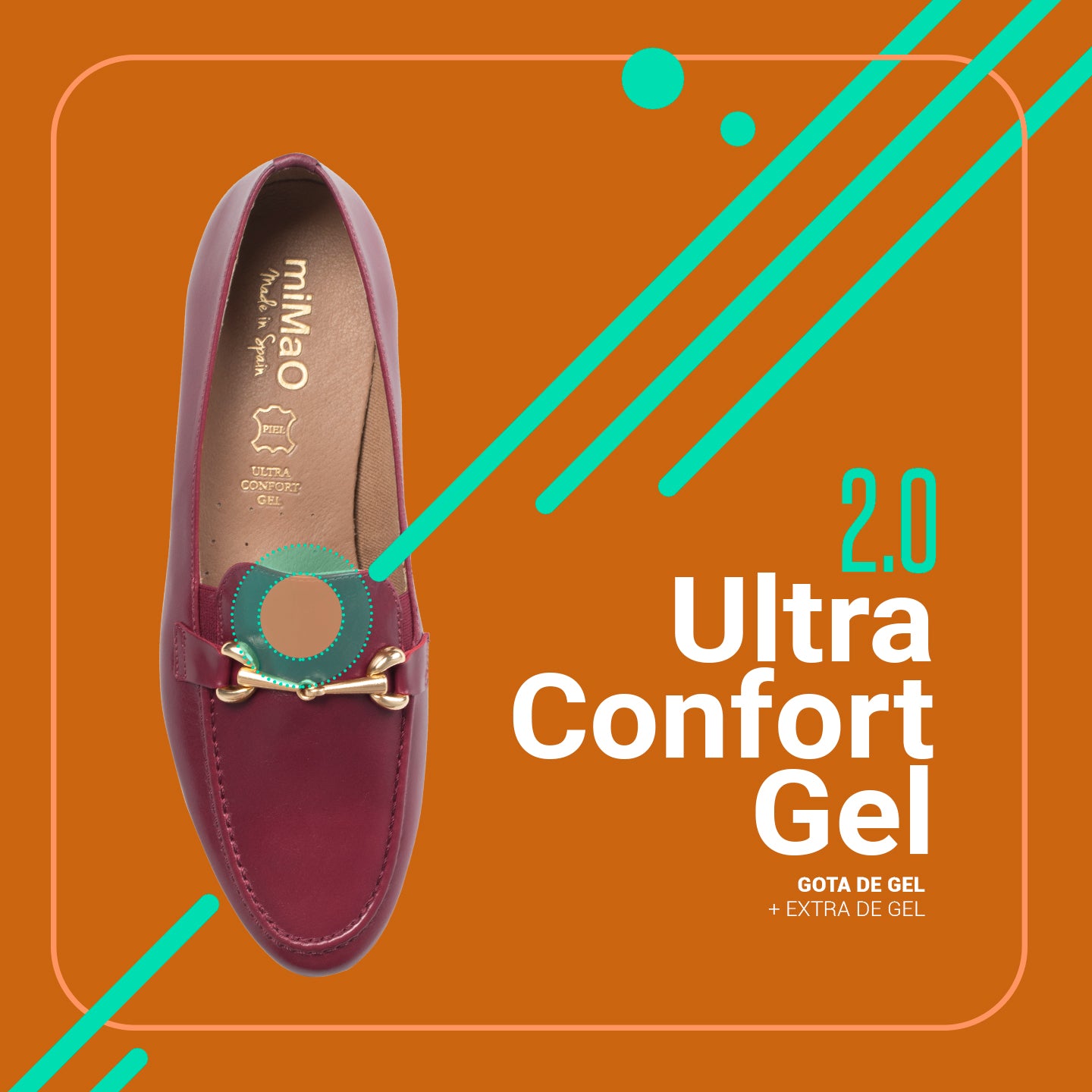 STYLE - Mocasines con detalle metalizado BURDEOS - miMaO ®