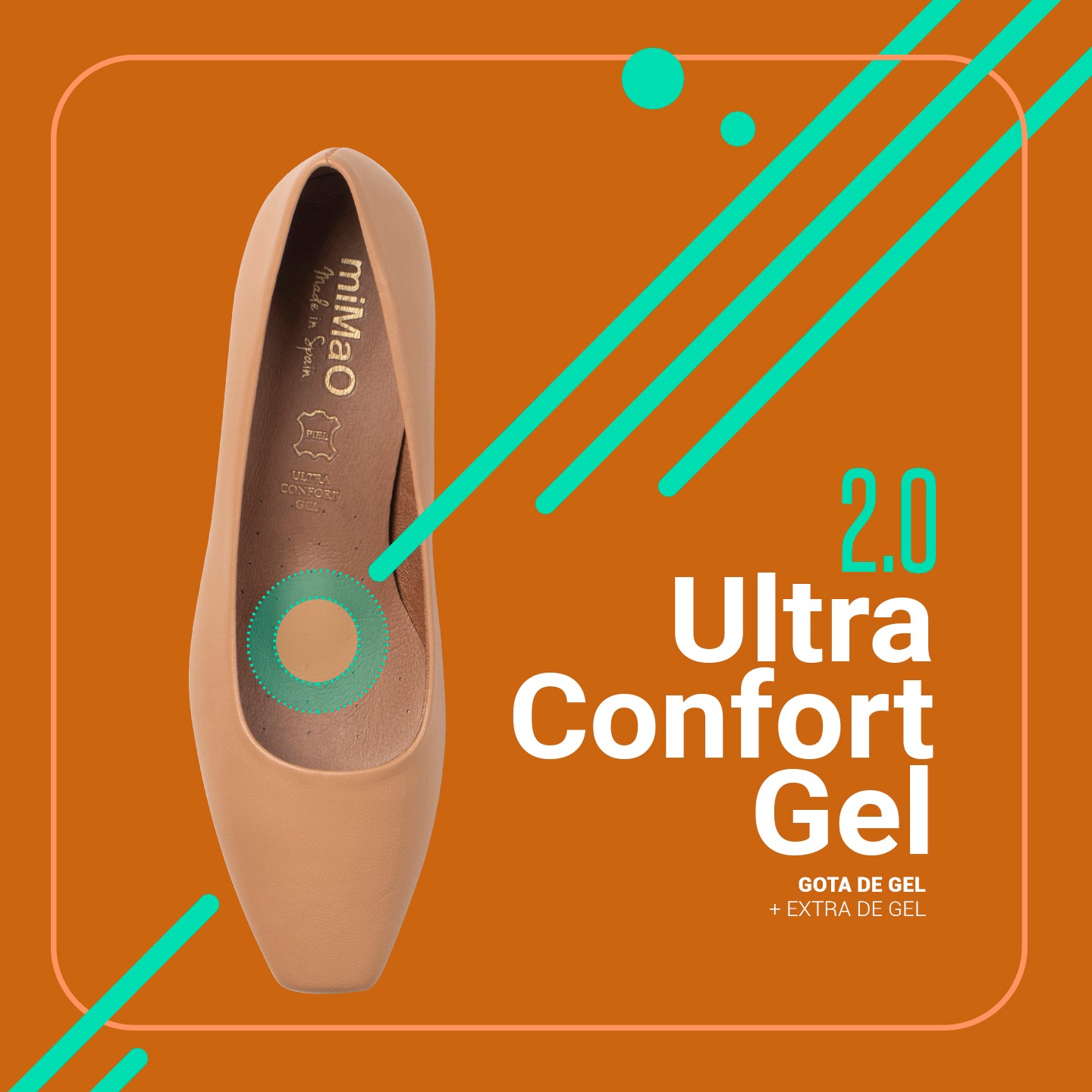 URBAN LADY - Zapatos de tacón bajo de napa NEGRO - miMaO ®