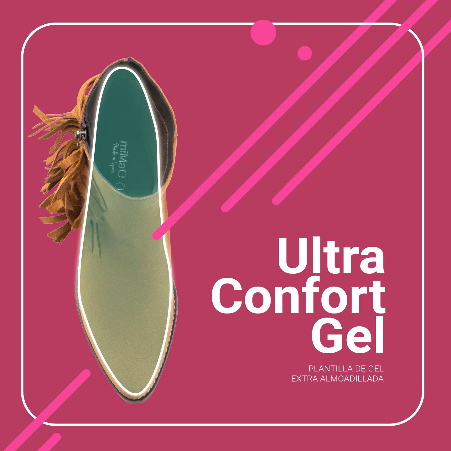 BOHO – Botines estilo cowboy con flecos BEIGE