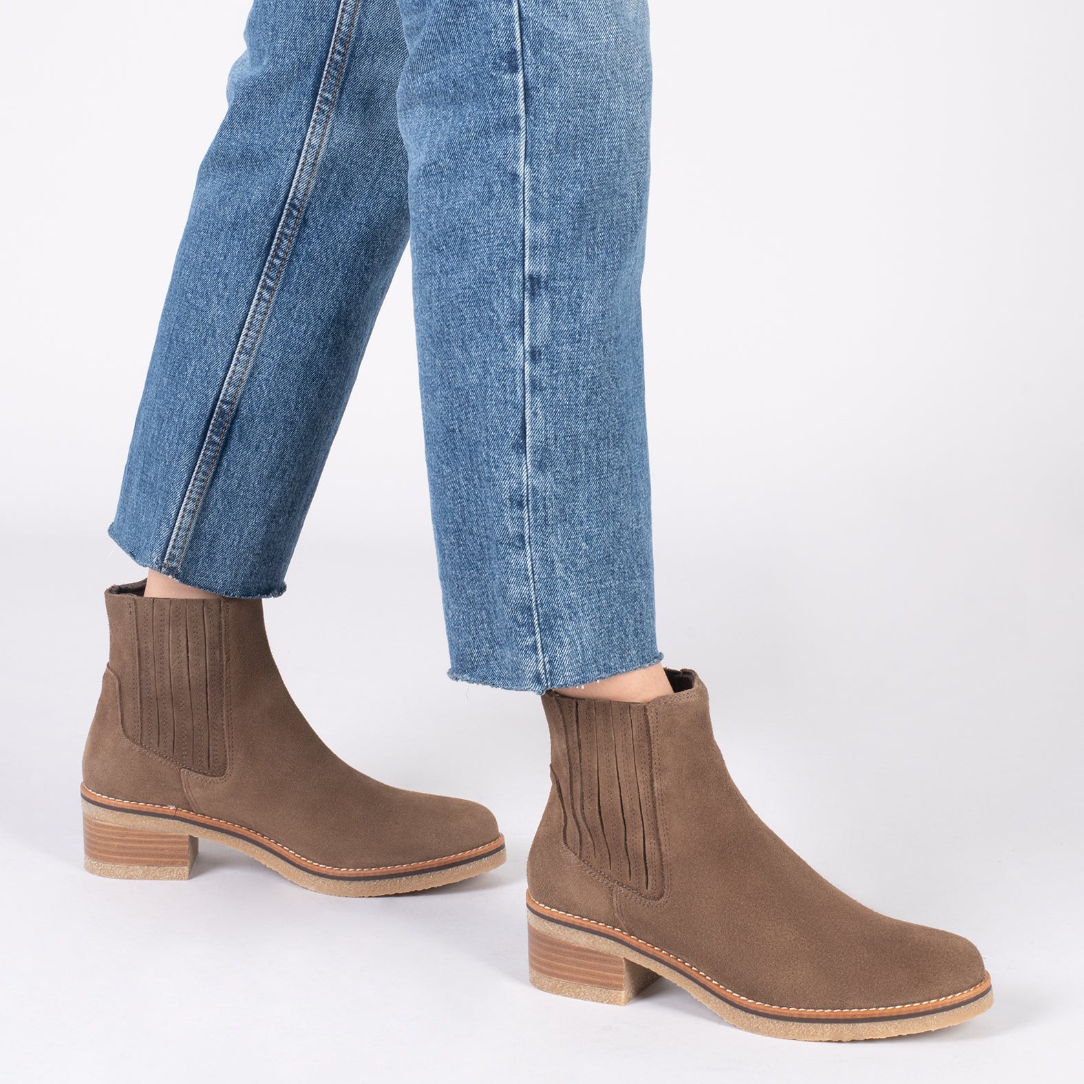 COUNTRY – Botines camperos para mujer TAUPE