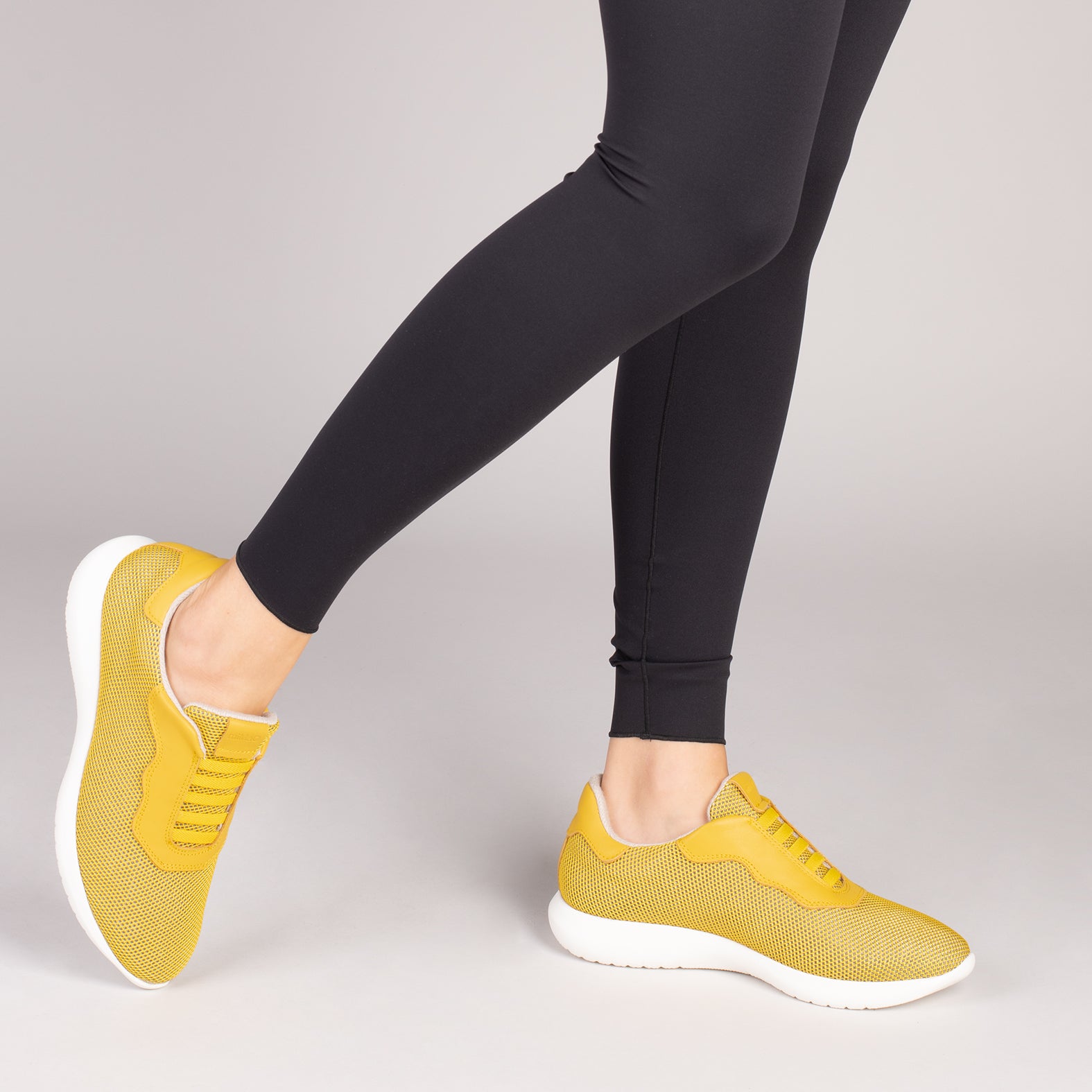 SPORT – YELLOW comfortable sock-free sneakers
