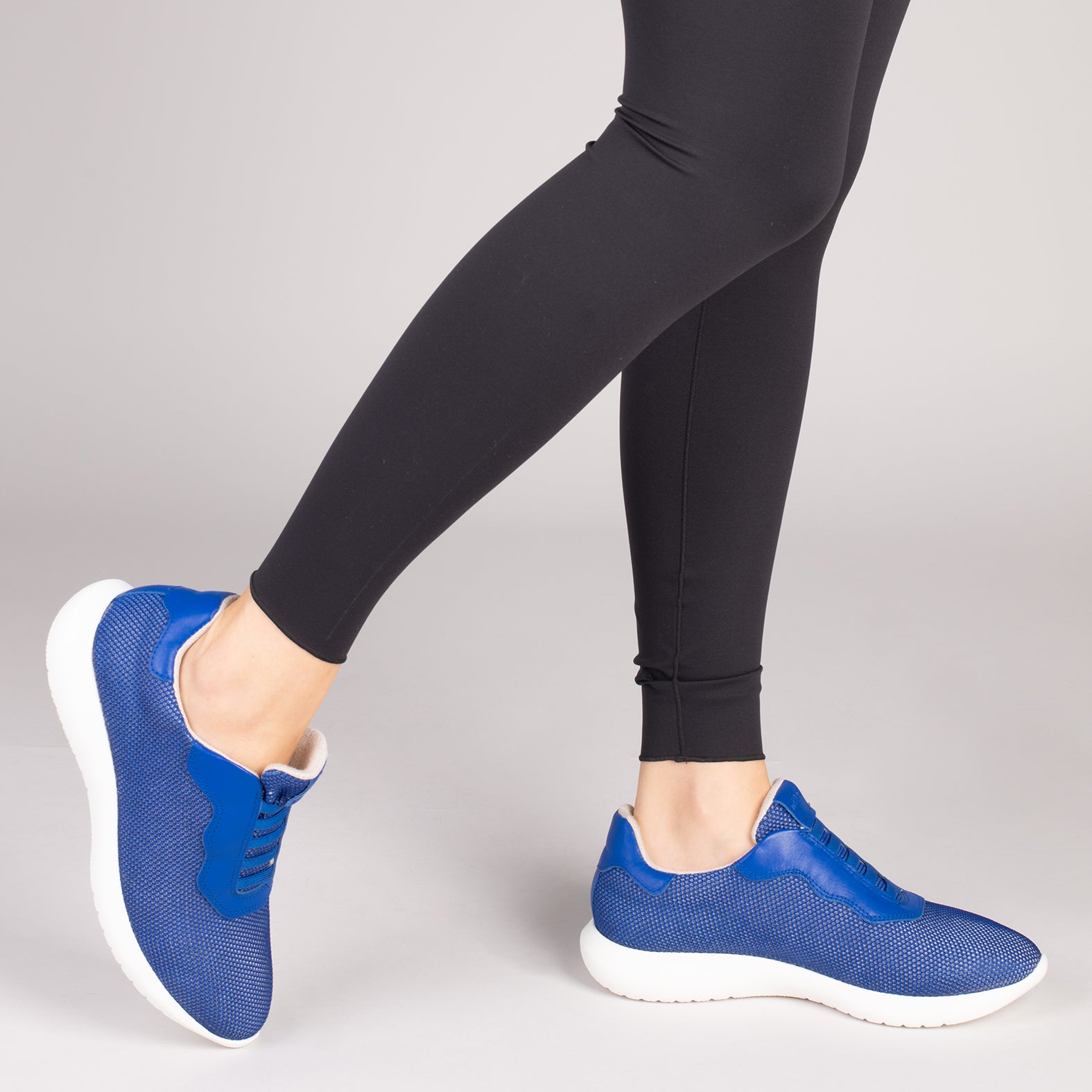 SPORT – BLUE comfortable sock-free sneakers
