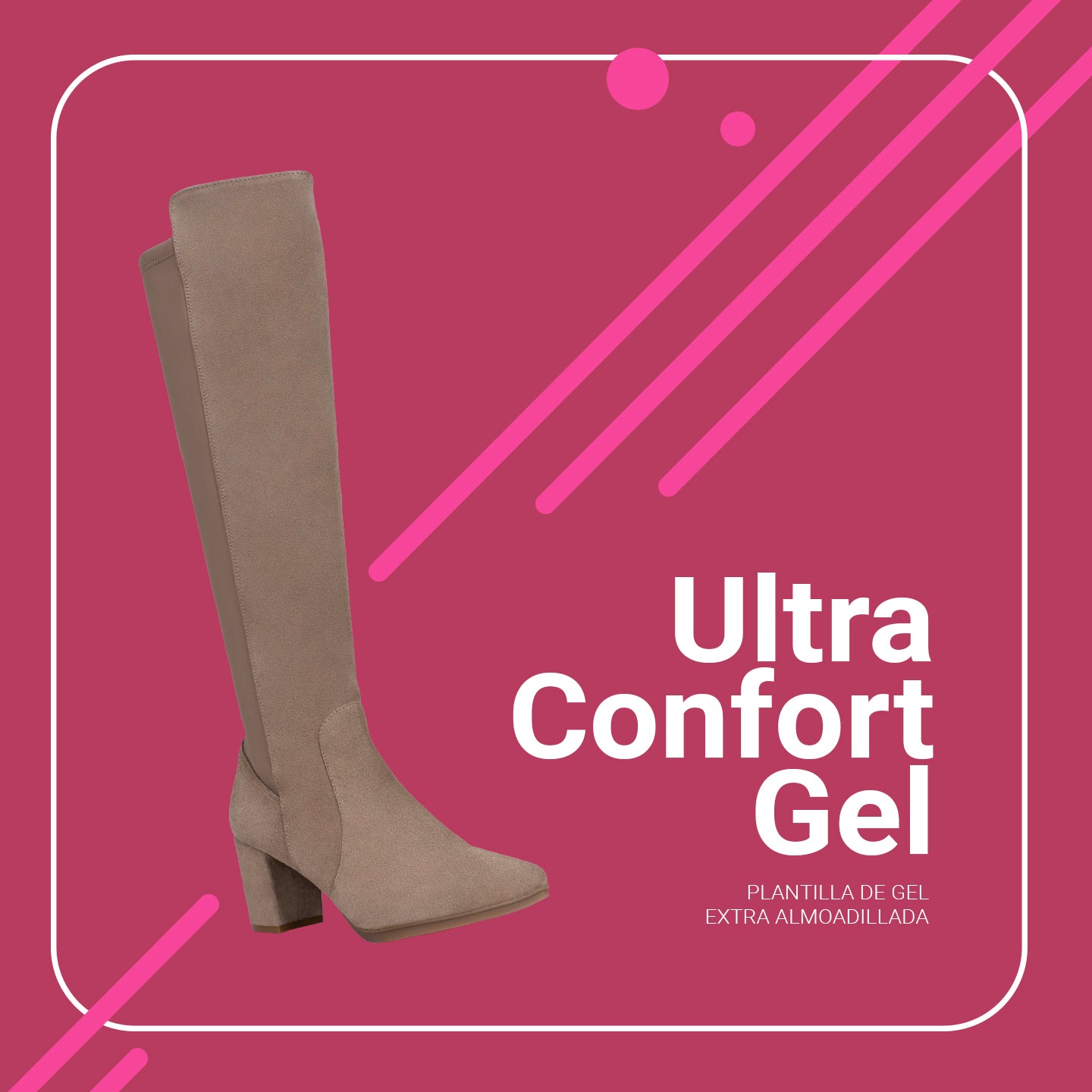 SUNSET – Botas de tacón elásticas NEGRO - miMaO ®